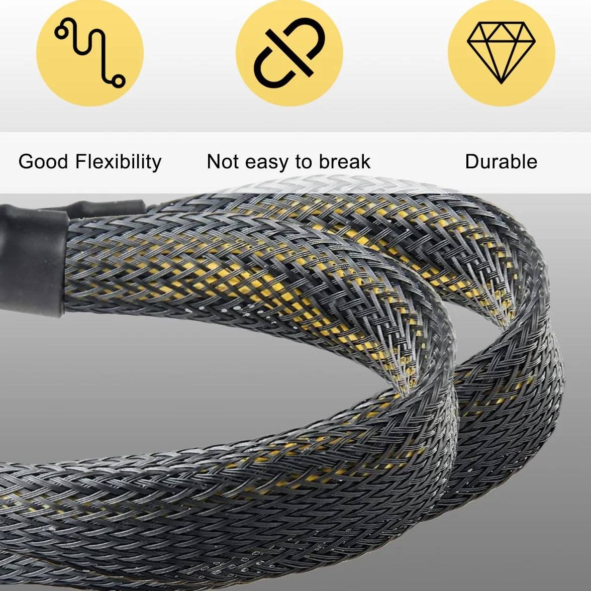 Xiatiaosann GPU VGA 6-pinowy rozdzielacz PCIE na 2 x 8 piny (6+2) kabel zasilający karta graficzna PCI Express 18AWG, kabel adaptera 6-pinowego żeńskiego do 2 x 8-pinowego męskiego, 4 szt