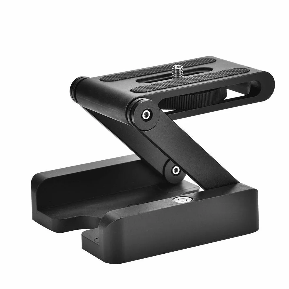 Z Flex Tilt Head, Z-Type Tilt elastyczna składana głowica statywu 1/4 " śruba mocująca do Nikon do aparatów Canon DSLR, płytka szybkiego montażu statywu