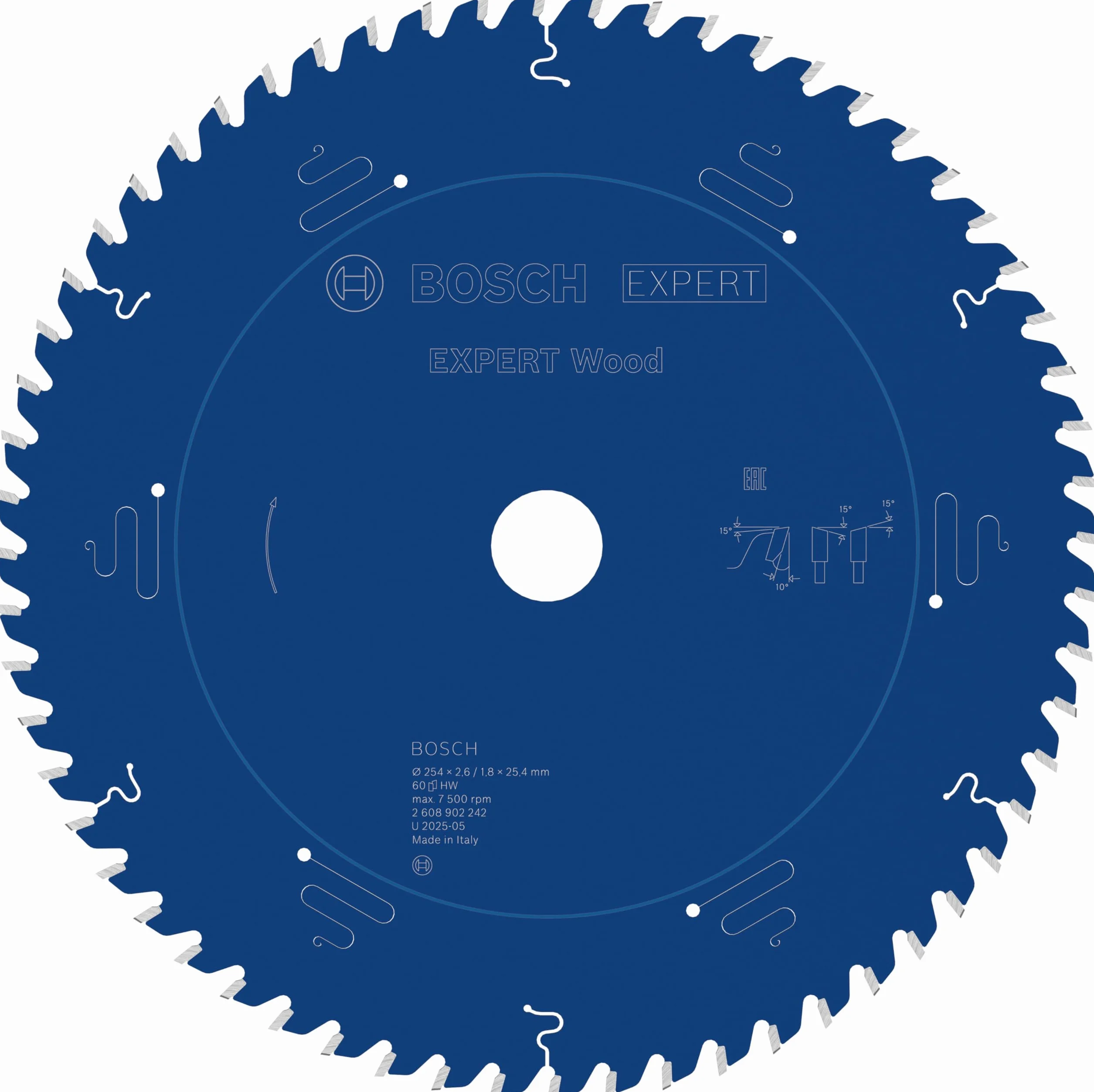 Bosch 1x Tarcza pilarska EXPERT Wood (do Miękkie drewno, Ø mm, Professional Akcesoria Przewodowa stołowa pilarka tarczowa)