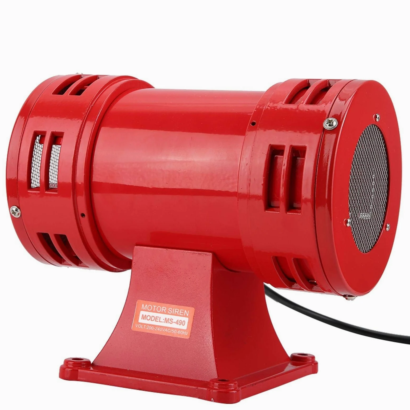FILFEEL Syrena przemysłowa napędzana silnikiem elektrycznym 150 dB, alarm ciągły, klakson, alarm alarmowy (220-240 V)