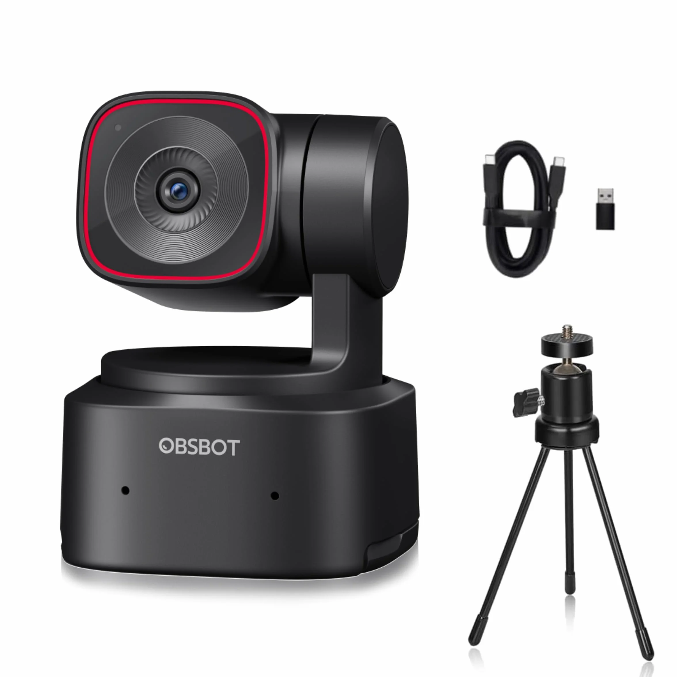OBSBOT Tiny 2 Lite kamera internetowa PTZ 4K 1080P HDR AI śledząca mikros redukcją szumów statyw