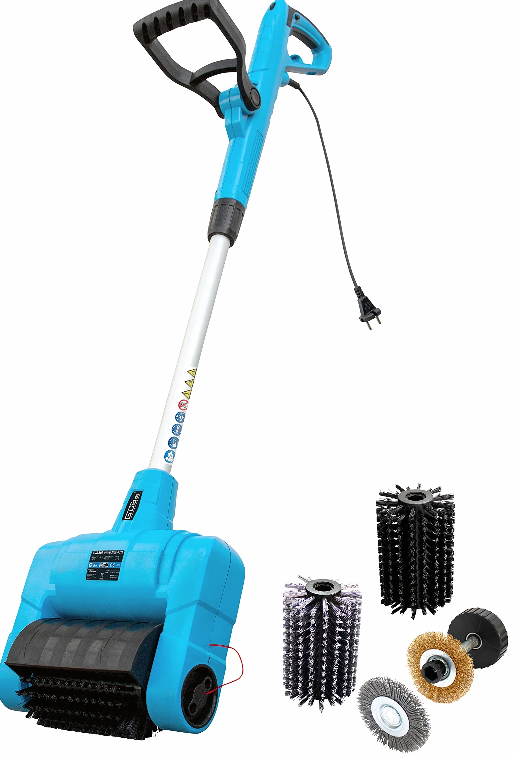 GÜDE 944233 uniwersalna szczotka GUB 500 (uniwersalna szczotka z wytrzymałym wałkiem nylonowym, moc 500 W i szerokość robocza 16 cm)