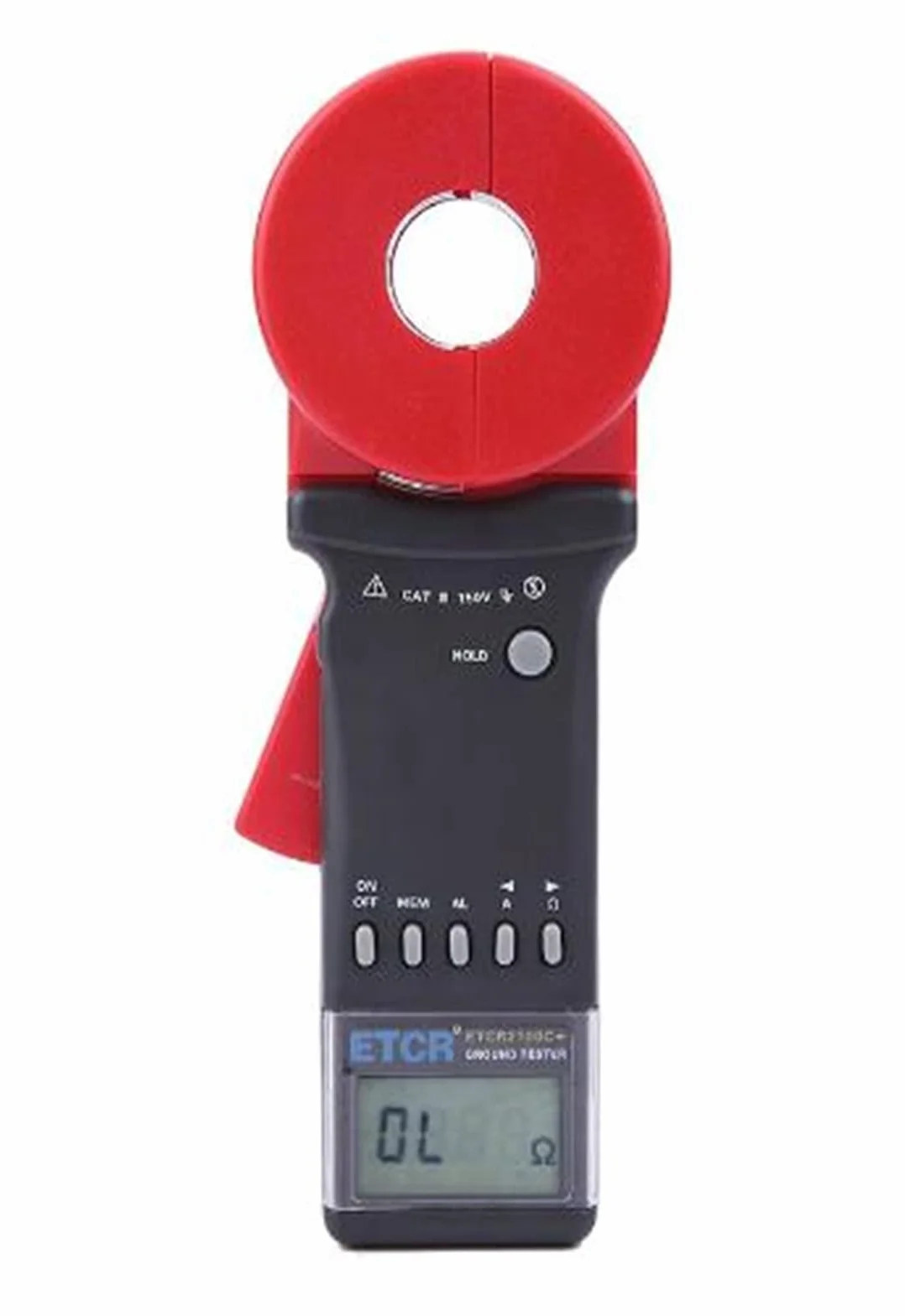 ETCR2100C+ Tester oporności na ziemię zaciskowy 0,01-1200OHM,00 MA-20.0A Z systemem alarmowym funkcji przechowywania danych,Wysoka precyzja