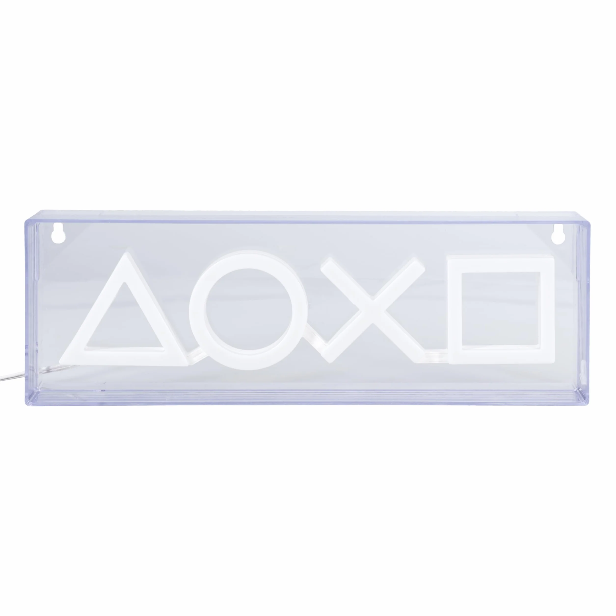 Paladone PlayStation neonowa lampa LED, wolnostojąca lub montowana na ścianie, akcesoria do pokoju gier i dekoracje dla graczy