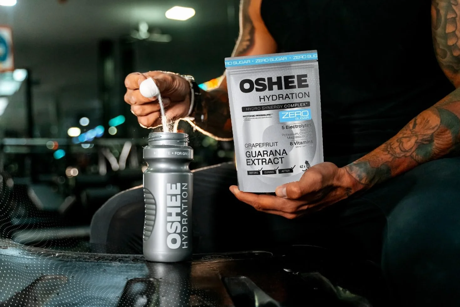 OSHEE Hydration Zero Sugar proszek Grapefruit guarana 630 g