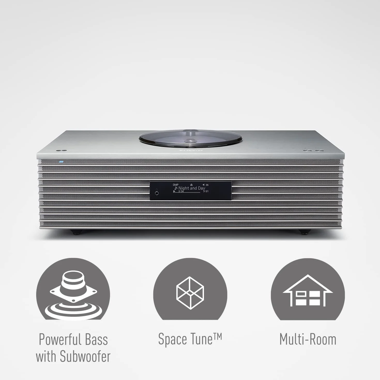 Technics SC-C65 wielofunkcyjny system odtwarzania muzyki srebrny