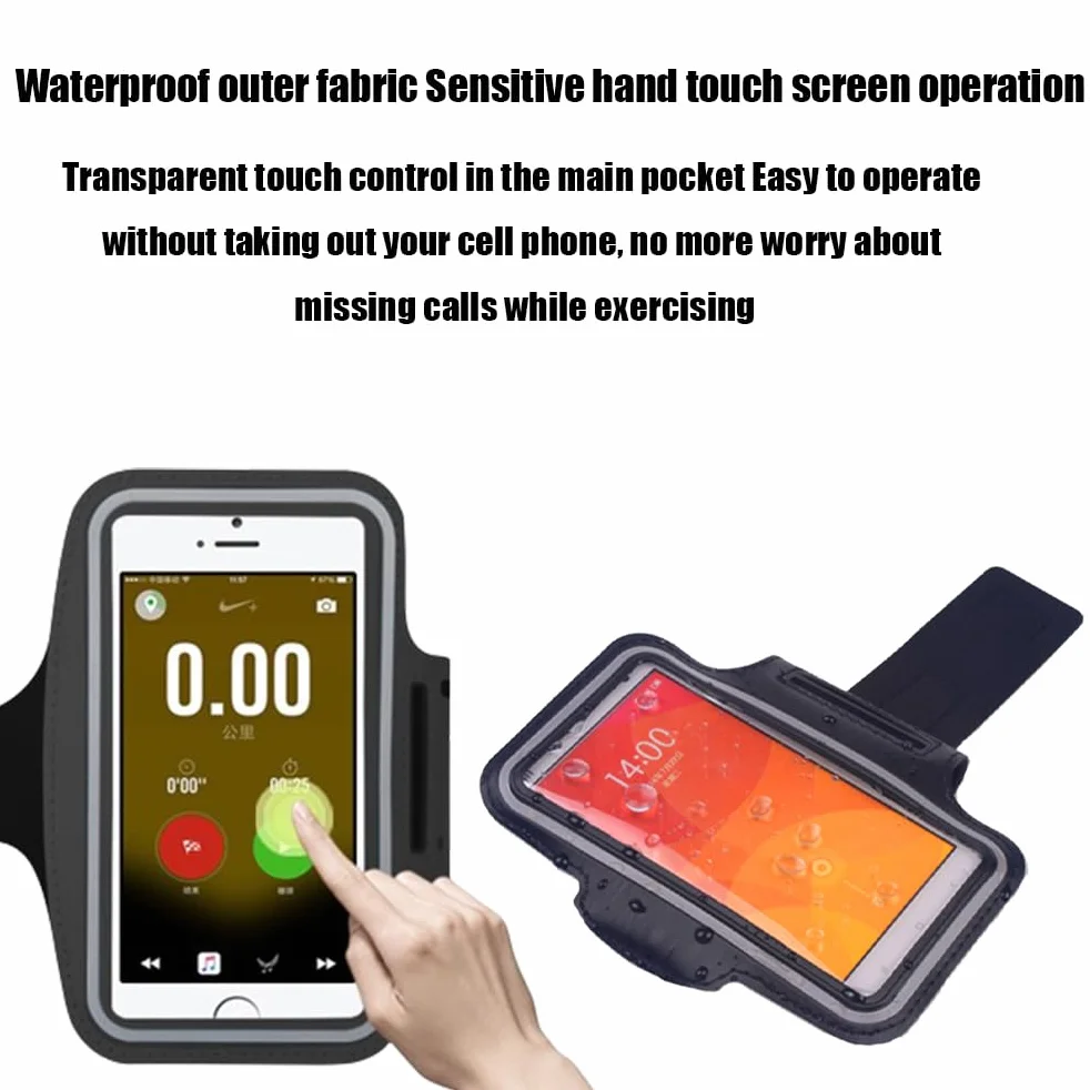 Pokrowiec do biegania na telefon iPhone 15/14/13/12/11 Pro/X/8 Galaxy S24/S23/S22 FE Running Armband 4,7 cala