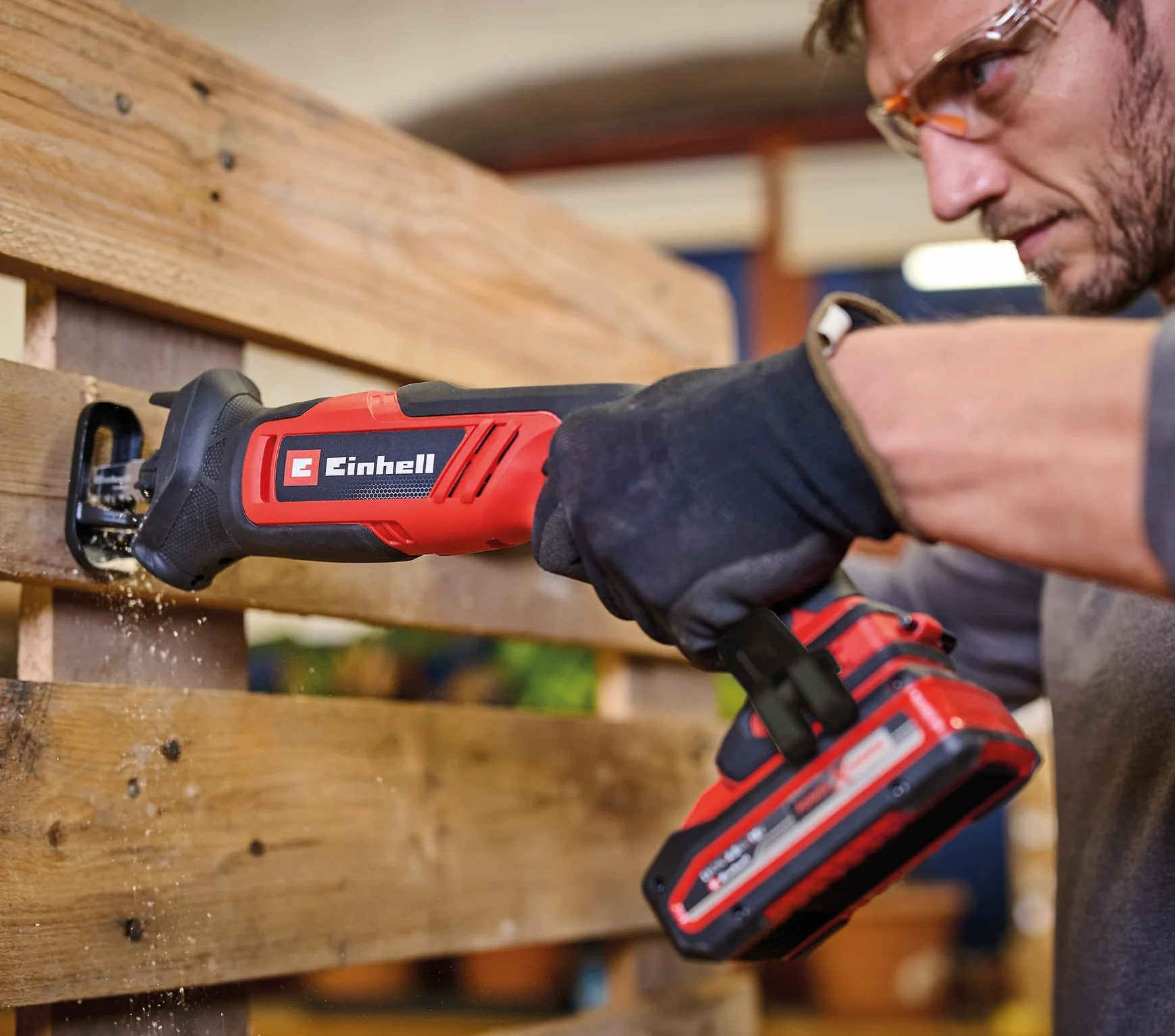 Einhell TE-AP 18/13 Li Solo Power X-Change uniwersalna pilarka akumulatorowa (18 V, wysokość skoku 13 mm, głębokość cięcia 50 mm w drewnie, poręczna konstrukcja, z akcesoriami, bez baterii)