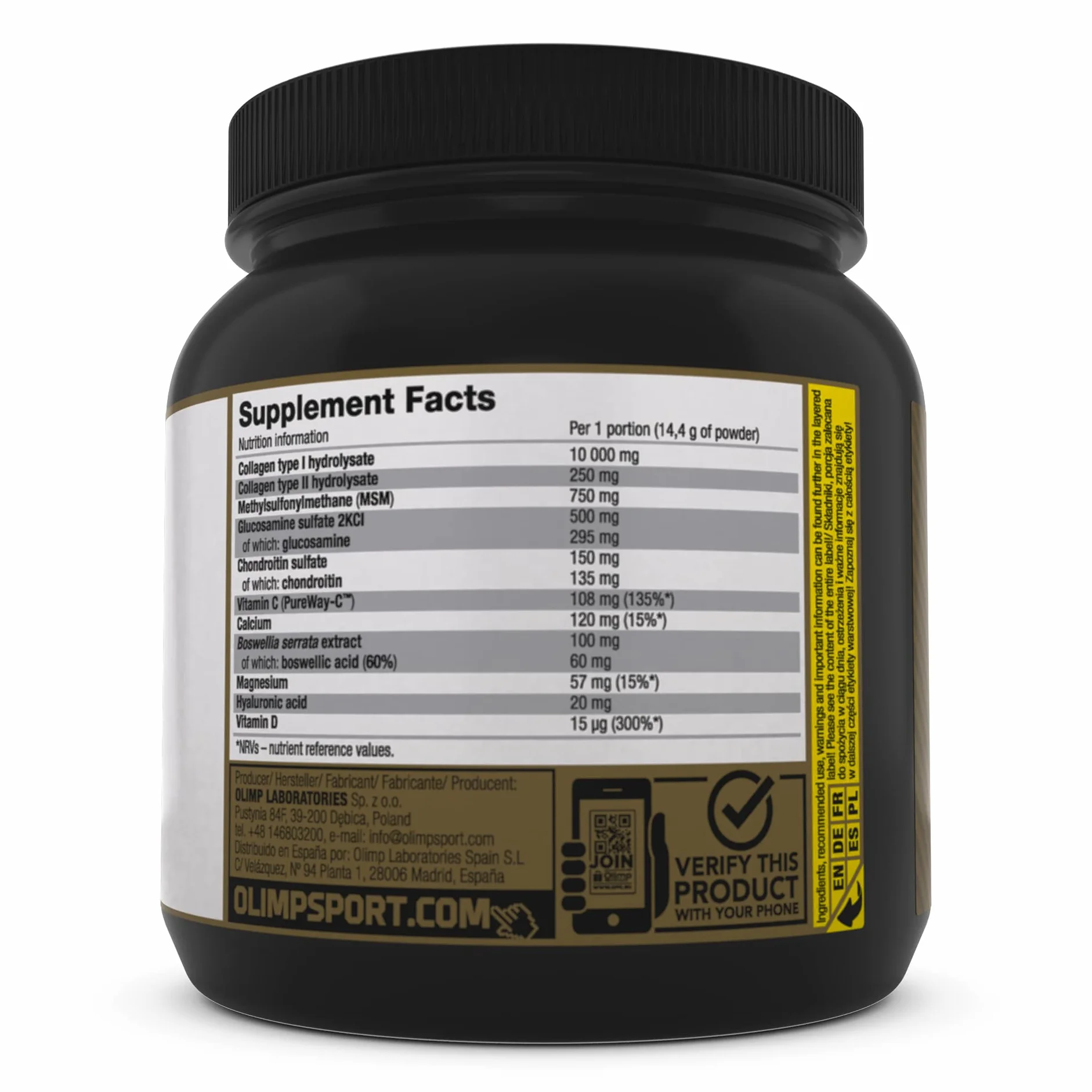 Olimp Flex Xplode® - 504 g, Grejpfrut - Kolagen na Stawy - Zawiera MSM, Witaminę D, C, Wapń, Magnez