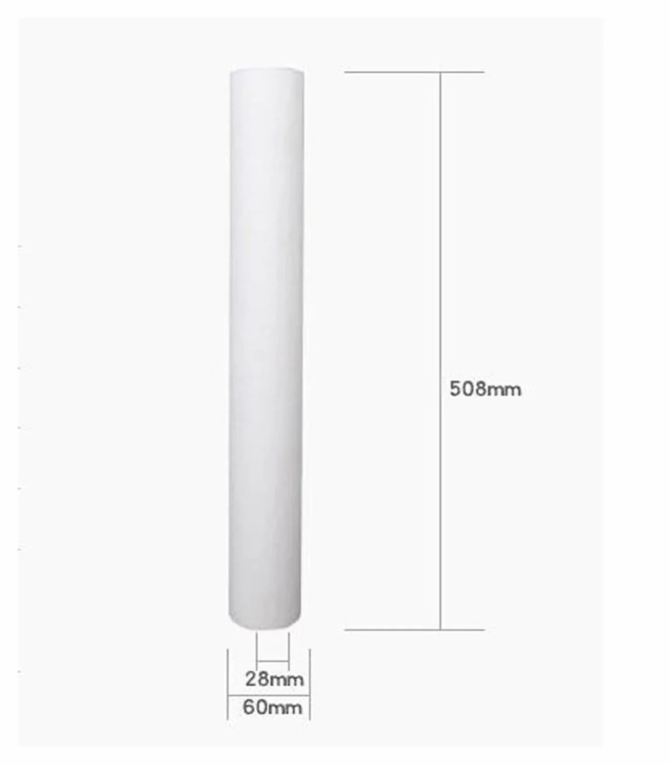 4 szt. 20 "oczyszczacz wody 20 Cal 5 mikronów wkład do filtra wody osadowej filtr bawełniany Pp System filtrowania wody