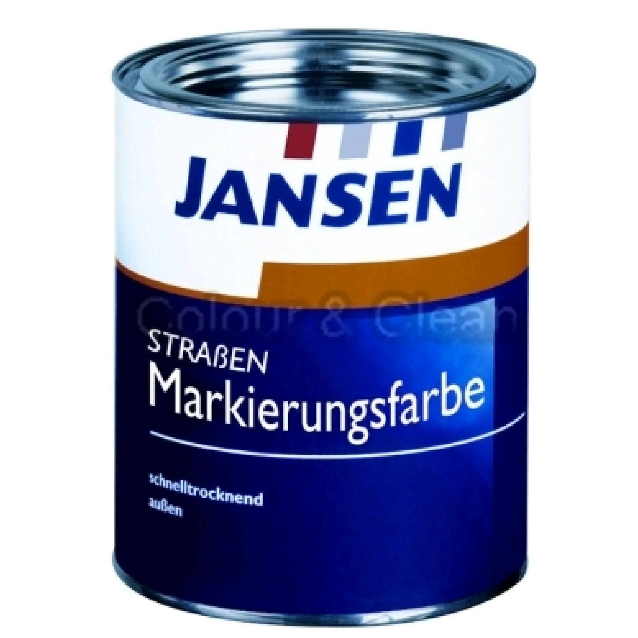 JANSEN Farba do oznakowania drogi, 2,5 l, kolor czarny