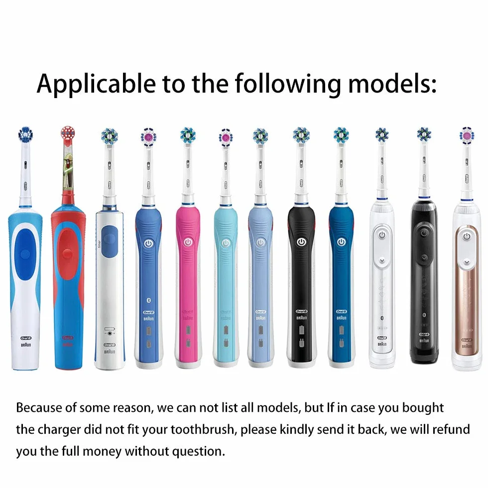 Elektryczna ładowarka do szczoteczek do zębów Oral-B, uniwersalne połączenie portu USB
