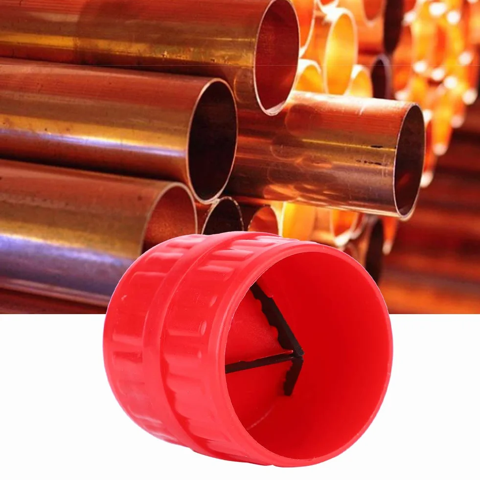 Wewnętrzny Rozwiertak Zewnętrzny do Rur i Rur Rozwiertak do Gratowania Rur Narzędzie do Fazowania Rur PVC PPR Miedź Mosiądz Rury Aluminiowe Czerwony