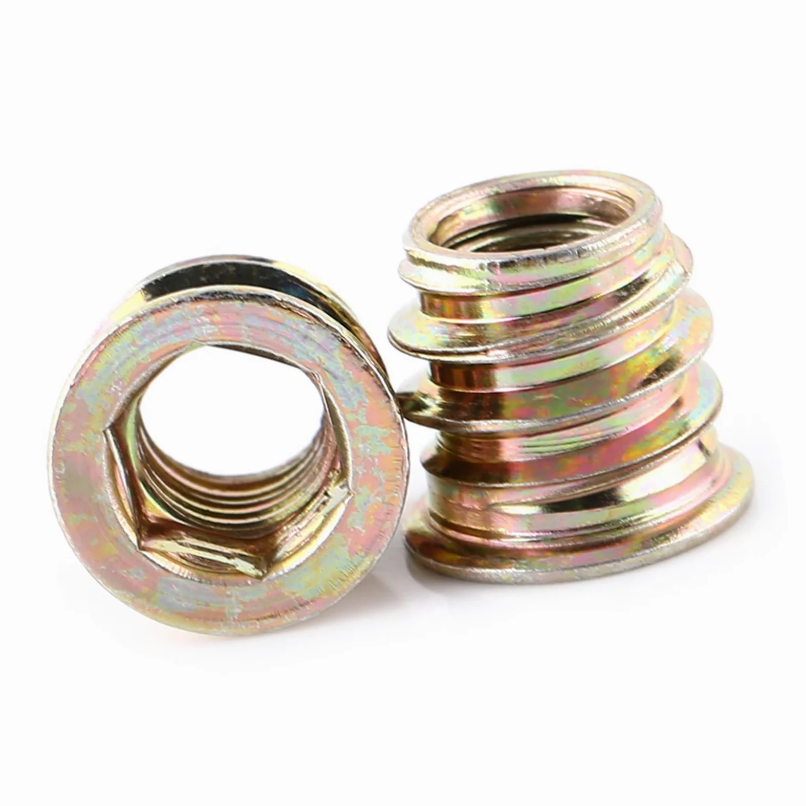 Wakects Heks Drive Naker, 20pc Trwały nakrętkę Wkładki do Drewna do Obróbki Drewna (M8*13 mm)