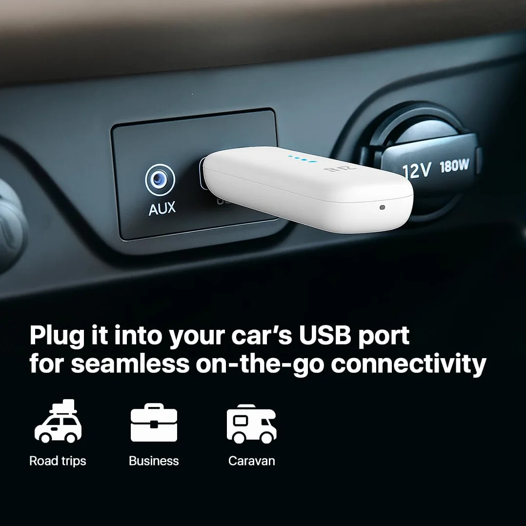 ZTE MF79N odblokowany modem Wi-Fi USB hotspot do 10 urządzeń zewnętrzne porty anteny biały