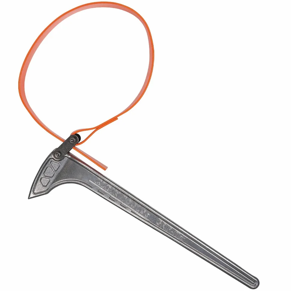 KLEIN TOOLS S18HB Klucz do paska, regulowany klucz do paska z uchwytem reguluje od 7 do 25 cm, uchwyt 45 cm