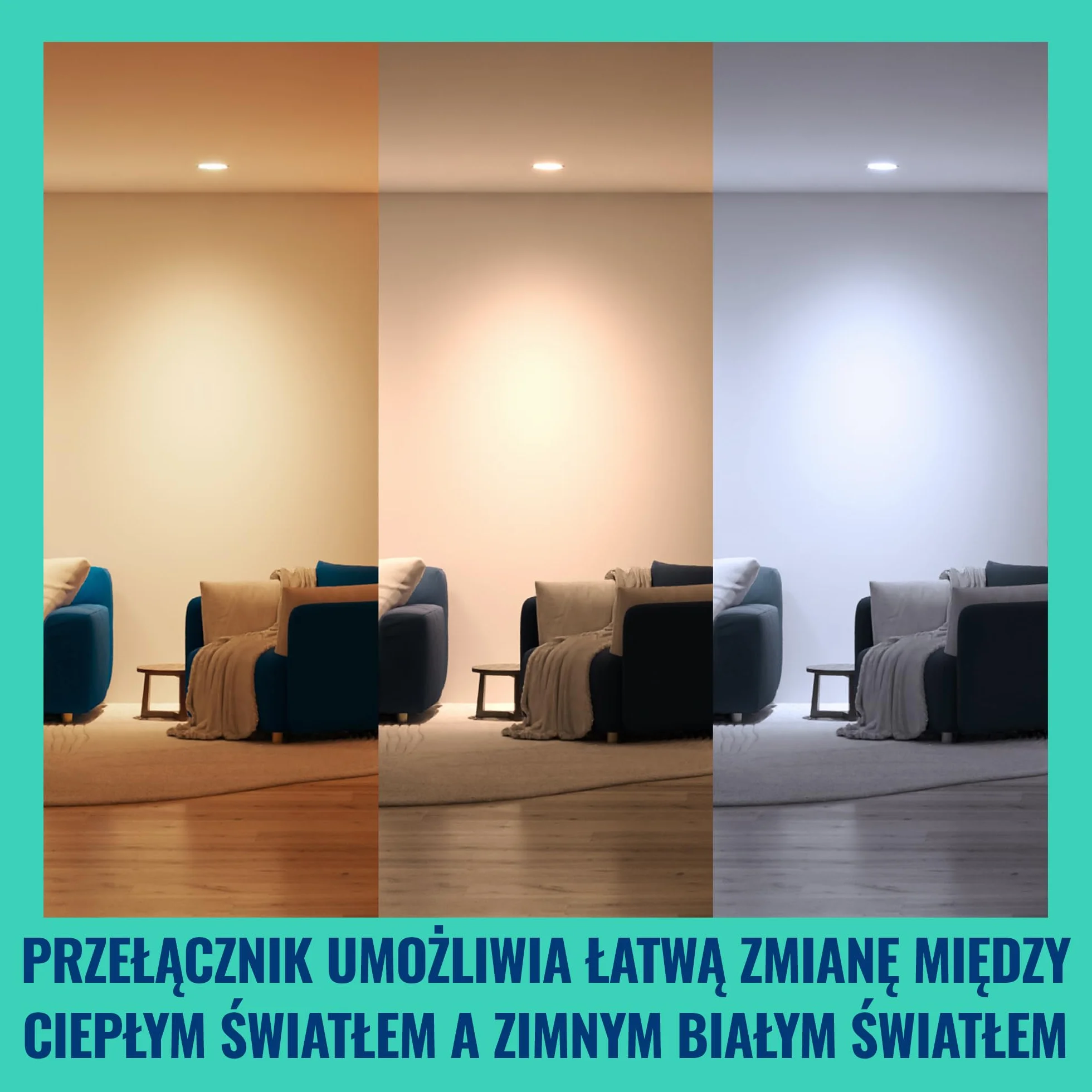 Szklany reflektor punkt WiZ Smart LED GU10, kolor i regul odcień białego światła, odpowiednik 50 W, 2200K–6500K, 345 lumenów, przyciemn, działa z Alexą, Google Assistant i Apple Home, op. 4 szt.