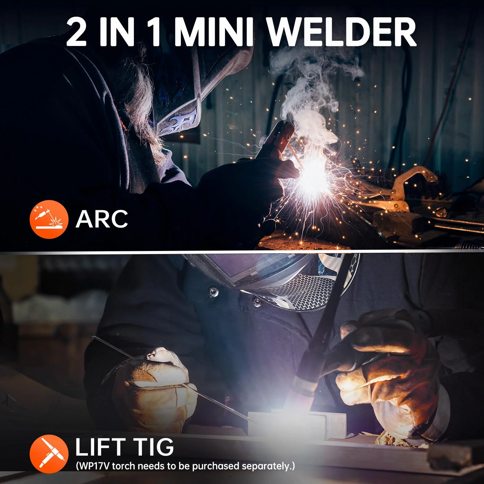 HITBOX Spawarka inwerterowa 2w1 Lift TIG/MMA ARC200mini3 IGBT Hot Start Arc Force Anti-Stick wyświetlacz LED
