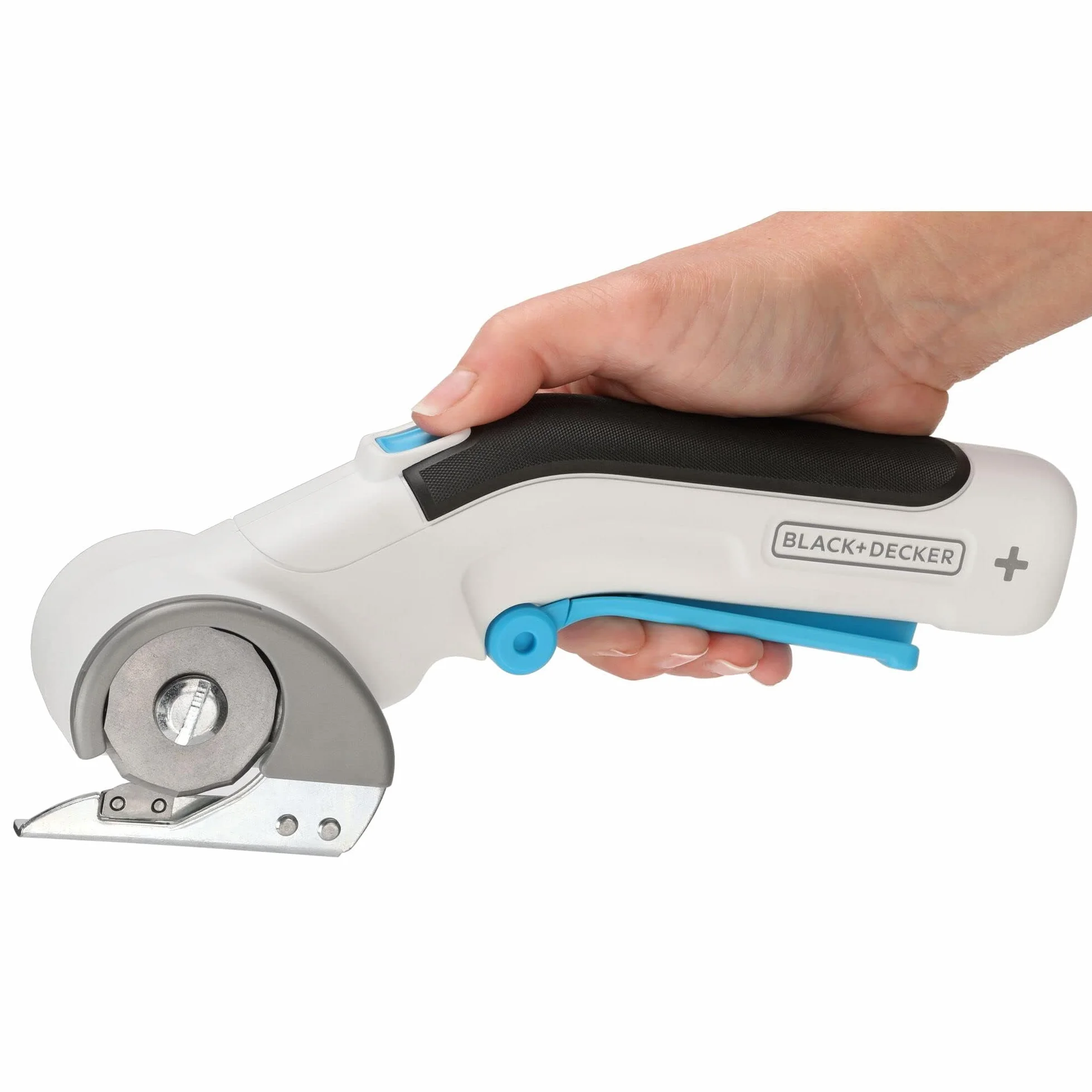 BLACK+DECKER 3,6 V uniwersalna krajalnica akumulatorowa (bezprzewodowa, obrotowa krajarka do precyzyjnego cięcia w materiale, papierze, tekturze, tworzywie sztucznym, z samoostrzącym się ostrzem