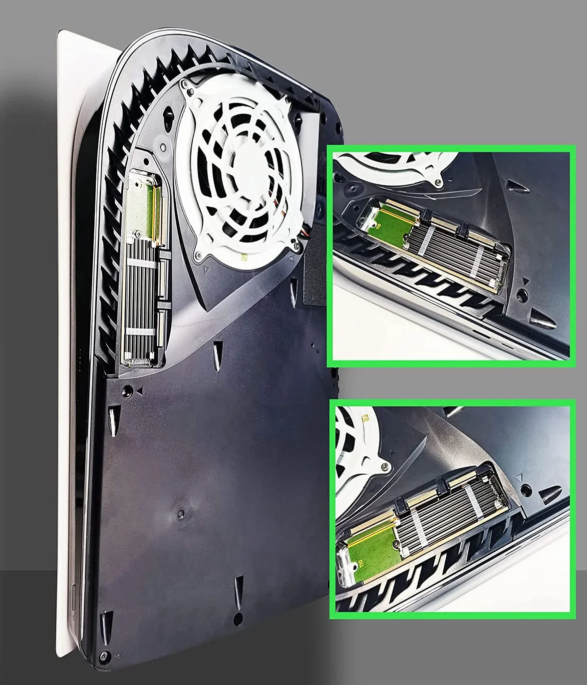 2 sztuki radiatorów M.2 NVMe PS5, M.2 SSD, radiator ze zintegrowanym Heatpipe, radiator M.2 z podkładką przewodzącą ciepło M.2 do M.2 PCIe NVMe SSD lub M.2 SATA SSD, PC i PS5