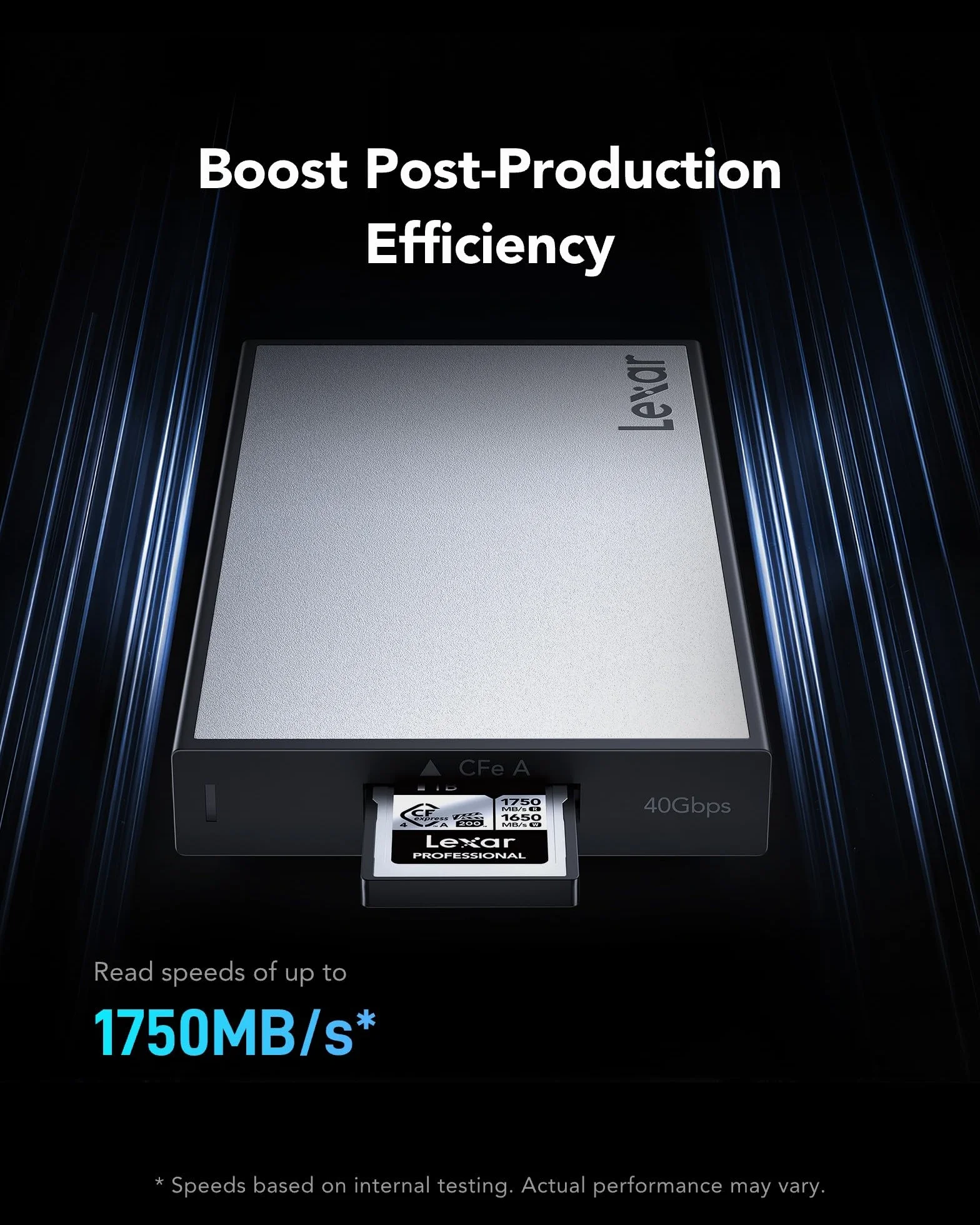 Lexar Professional CFexpress 4.0 karta typu A 256 GB, karta CFE do 1750 MB/s odczytu, VPG200, karta wideo 8K, karta pamięci kompatybilna z aparatami Sony Alpha Sony FX