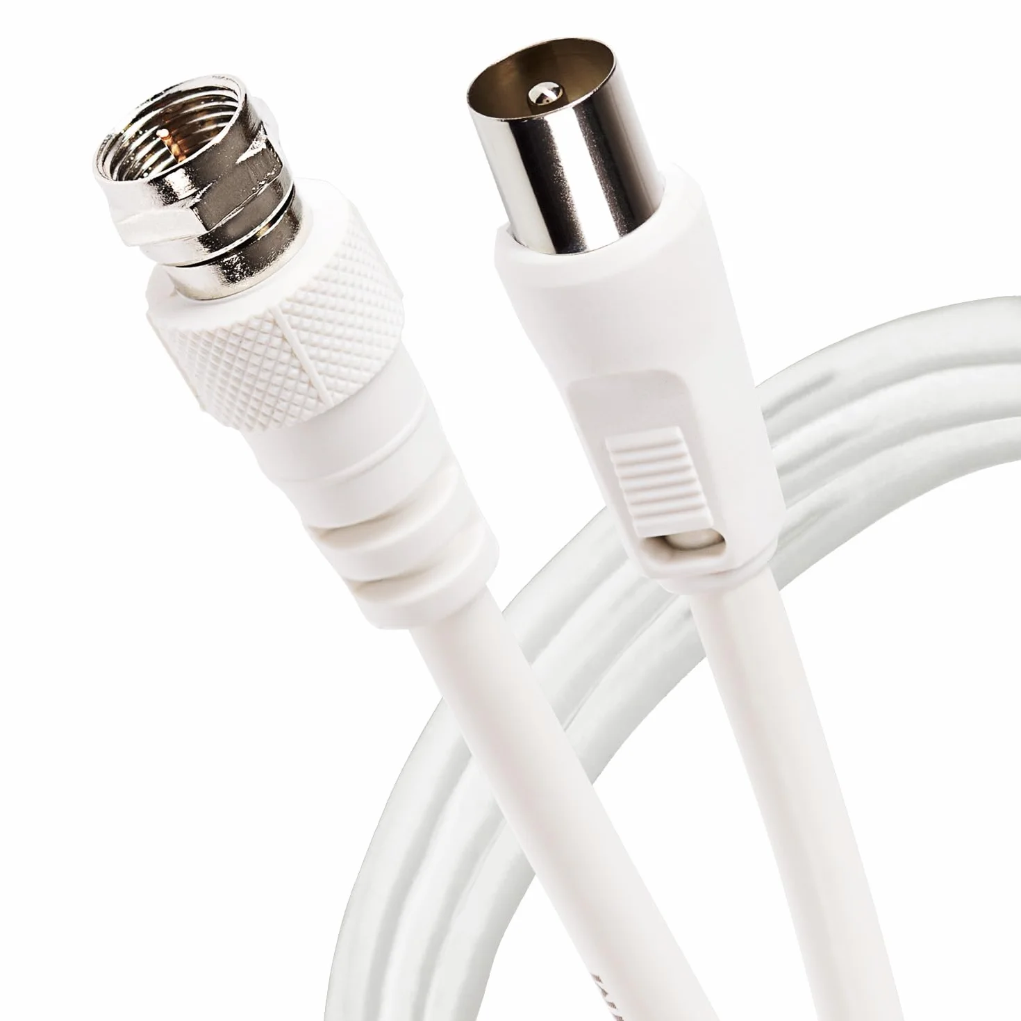 Maplin Kabel antenowy satelitarno-telewizyjny 1 m kabel koncentryczny typu F męski na męski RF