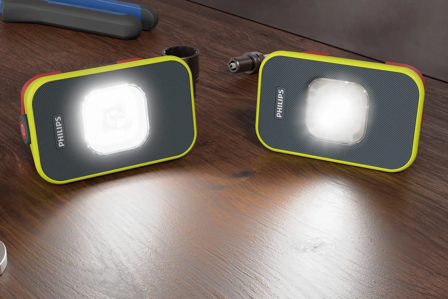 Philips Lampa robocza LED Xperion 6000 Flood Mini, reflektor LED z możliwością powiększania i ściemniania, 500 lm