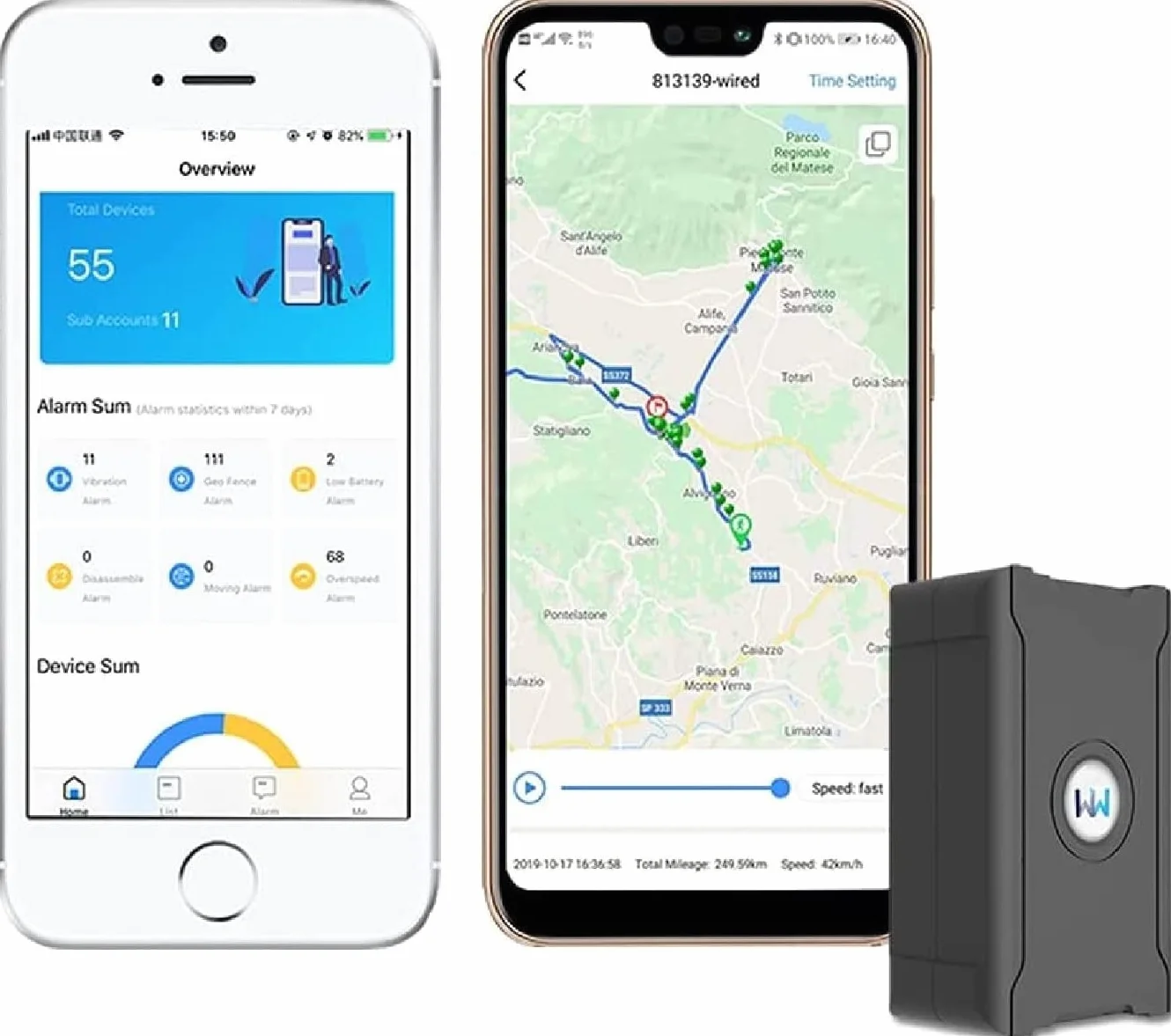 Lokalizator GPS, z magnetycznym nadajnikiem GPS, akumulator 6000 mAh, natychmiastowa aktualizacja w ciągu 10 sekund, z wymaganą subskrypcją aplikacji.