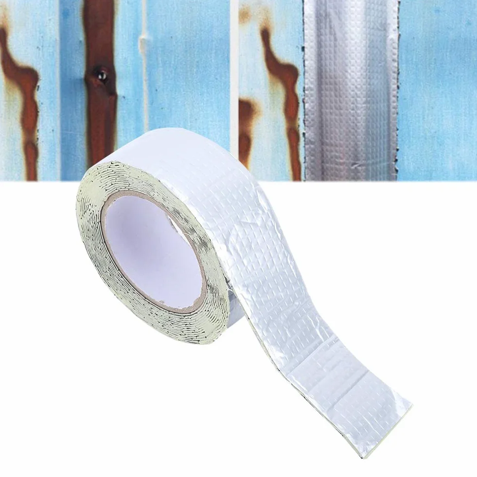 BUTYL TAPE - taśma naprawcza do rur odpływowych, wielofunkcyjna taśma wodoodporna z gumy butylowej do naprawy rur dachowych, 5 m 5 cm