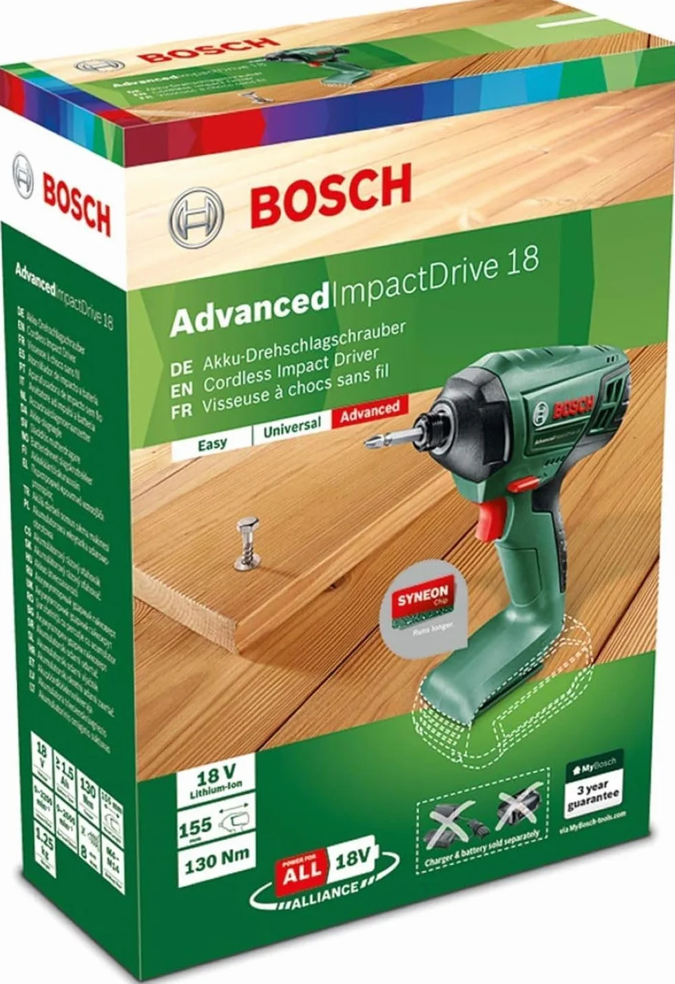 Bosch AdvancedImpactDrive Akumulatorowa Wiertarka Kombi 18V