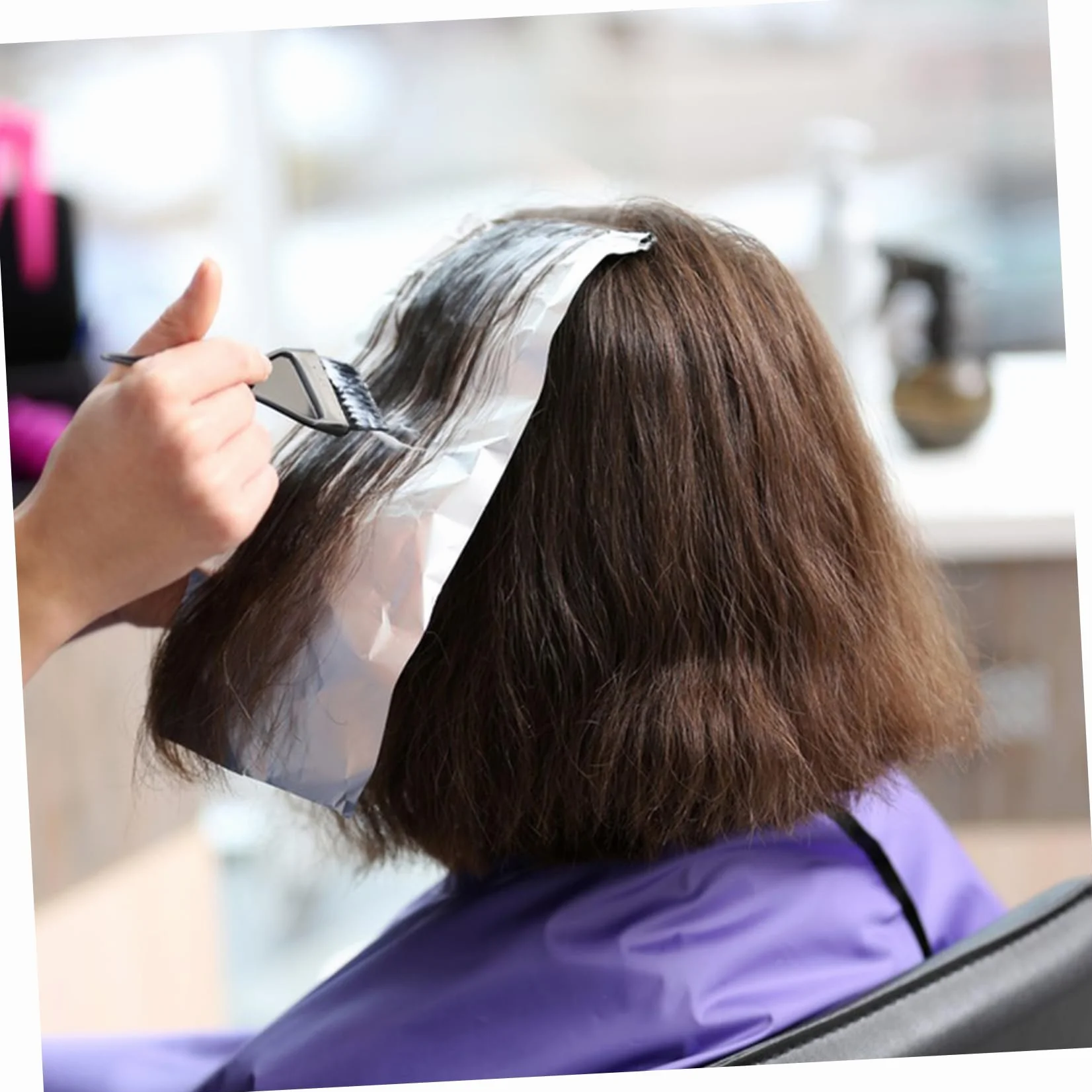 1rolka Roll of Hair Coloring Tin Foil Wygodny Materiał Do Koloryzacji Włosów Idealny Do Salonów Fryzjerskich i Łatwe Użyciu i Przechowywaniu Nie Przywiera