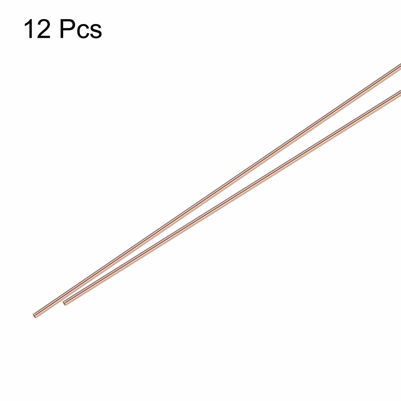 QUARKZMAN 12 szt. miedziane pręty lutownicze, lutowanie fosforowo-miedziane, pręt spawalniczy w niskiej temperaturze 0,04" x 9,84" do chłodnicy miedzianej naprawy Hvac