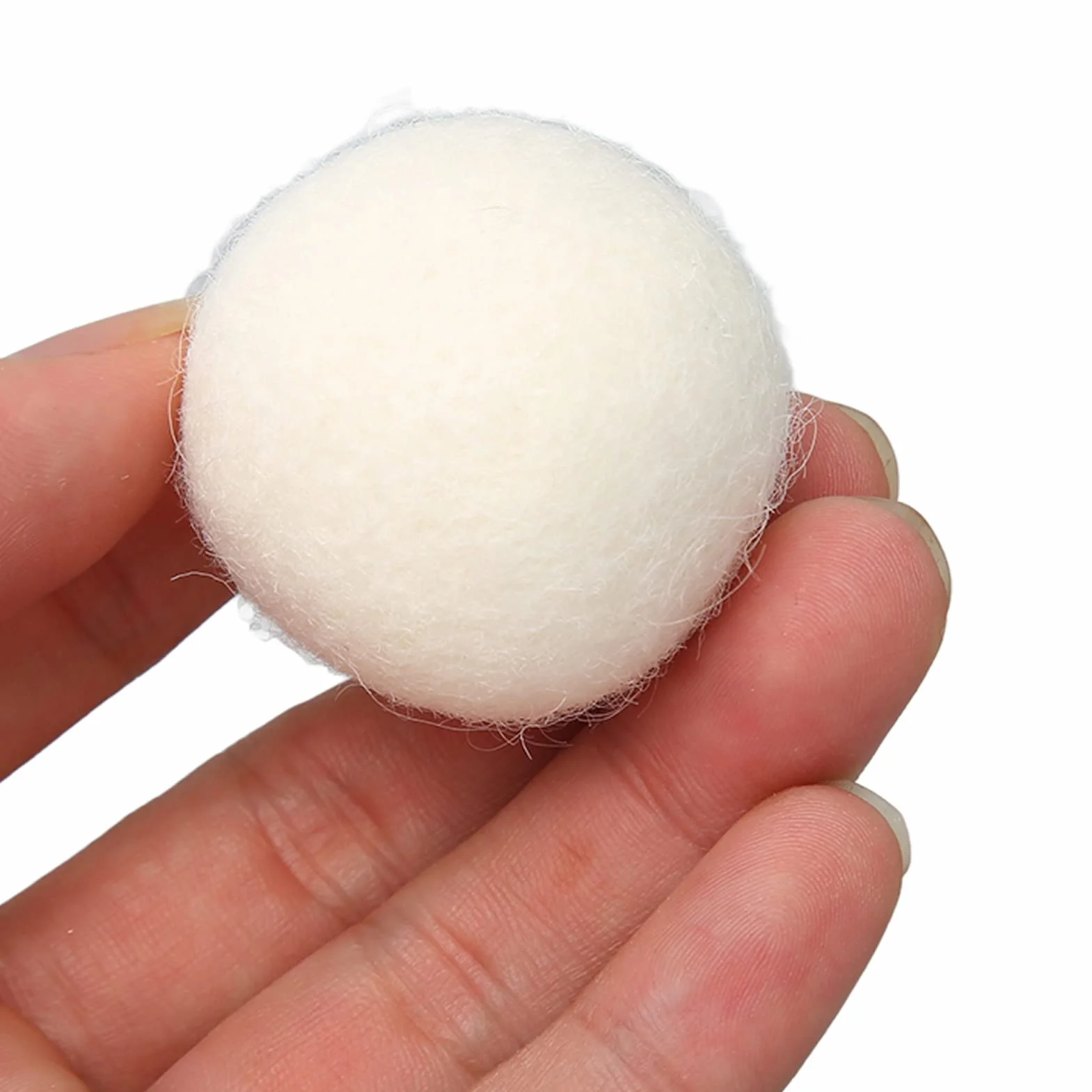 Kulka do suszenia, 6 sztuk wełnianych kulek suszących, adsorbuje zanieczyszczenia, redukują statyczne eliminują nieprzyjemny zapach do domu (4 cm)
