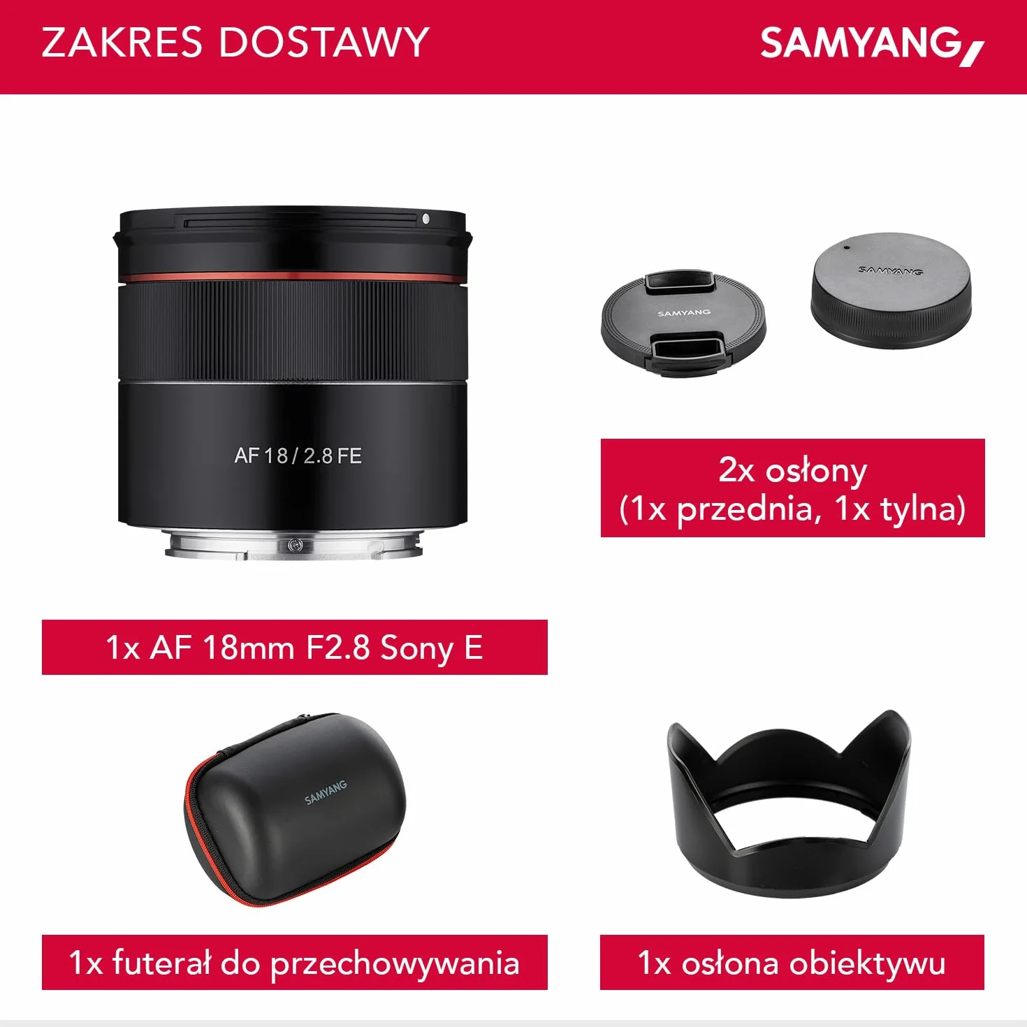 Samyang 18mm F 2.8 Obiektyw Czarny 22841