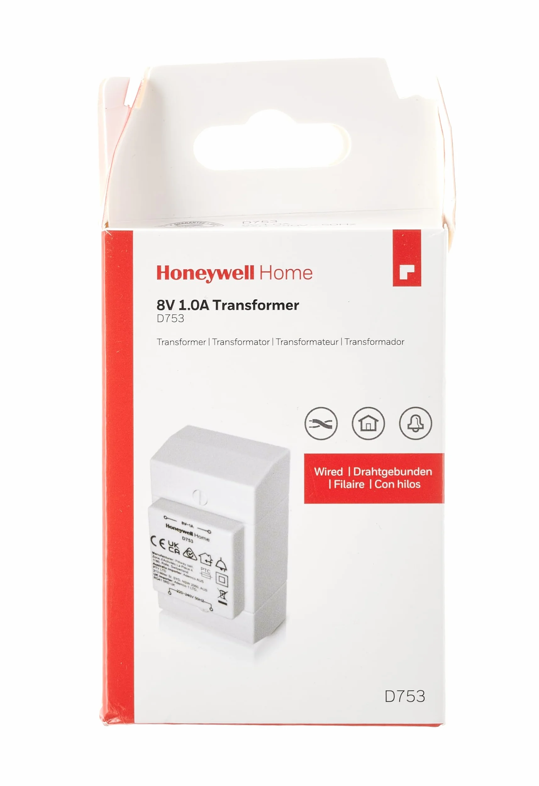 Honeywell Home D753 8V 1A Transformer