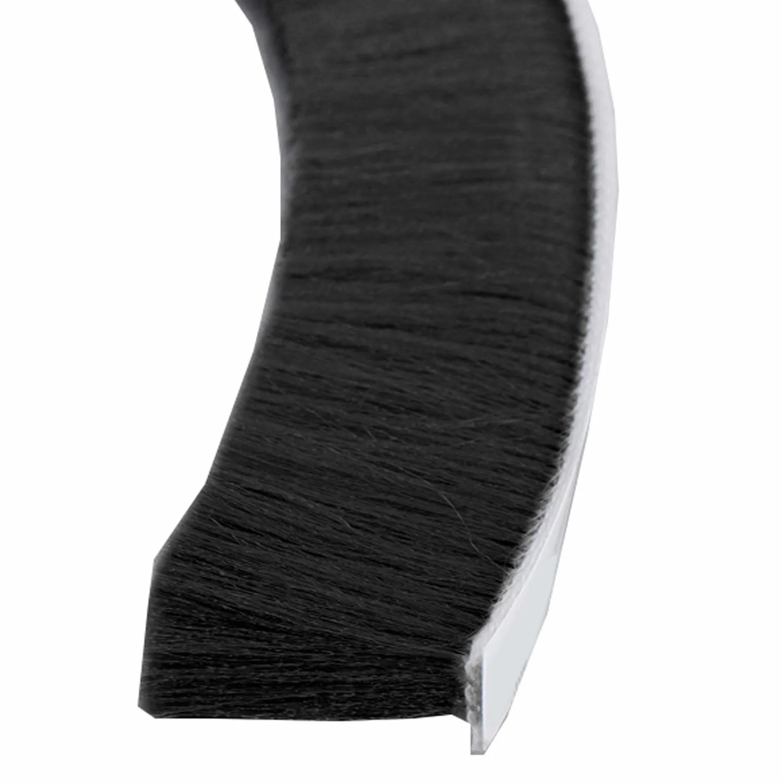 Uszczelka drzwi do usuwania pogody z okna, Samoprzylepna szczotka do okien drzwiowych Taśma uszczelniająca pogodowa Szary Czarny 9X(5-23) mm 10M(Black,9 * 15mm*10M)