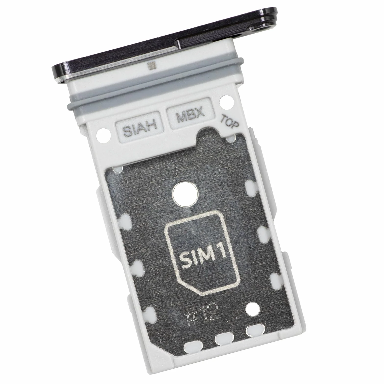 MMOBIEL Ramka do Karty Dual SIM Kompatybilny z Samsung Galaxy S23 Ultra - Tacka Karty Dual SIM - SIM Card Holder Replacement - Z Pinezką SIM i Wodoodporny Gumowy Pierścień - Czarny
