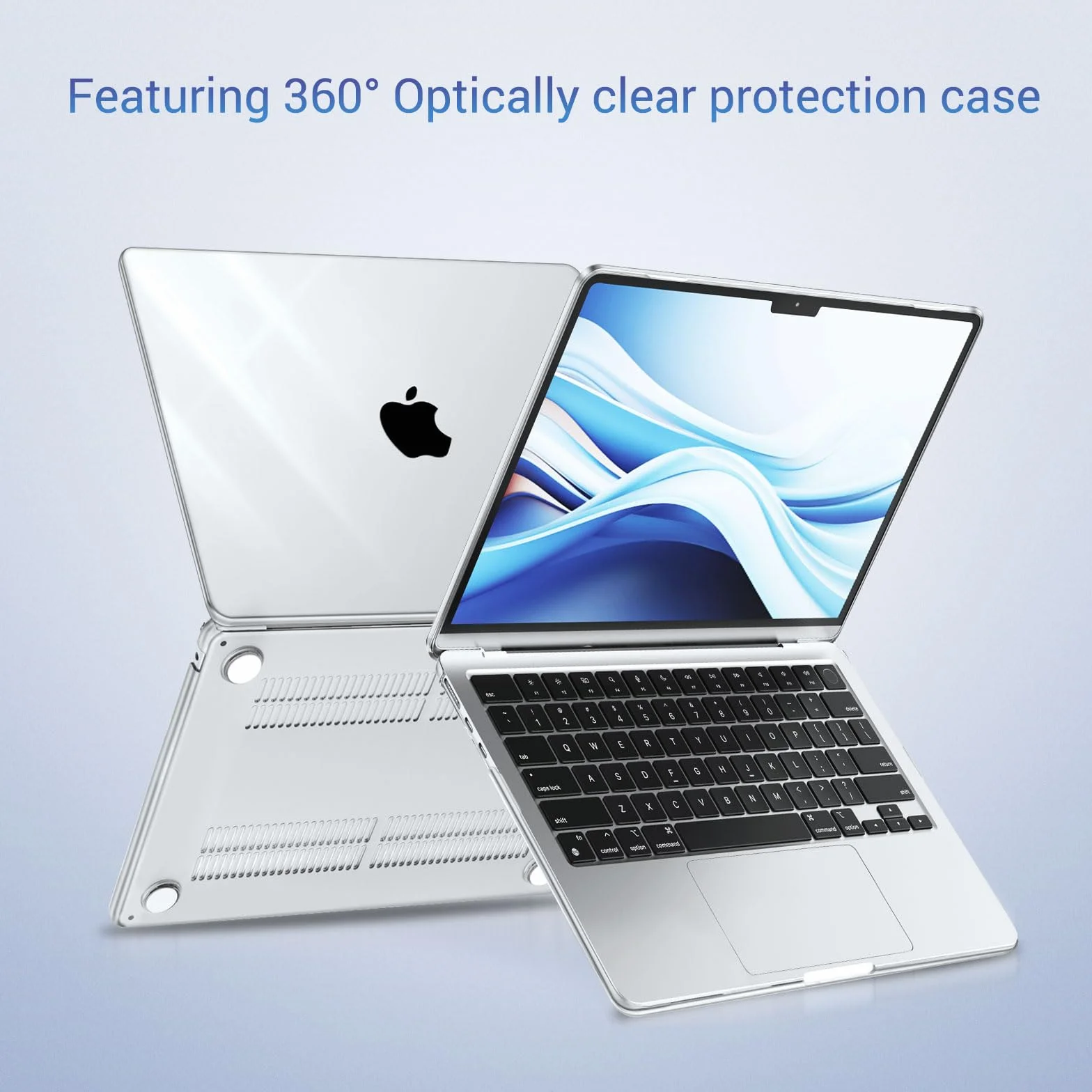 MOSISO Etui kompatybilne z MacBook Air 13 etui M4 M3 M2 2025 2024-2022 A3240 A3113 A2681, do MacBook Air 13,6 cala, wyświetlacz Liquid Retina Case, klawiatury i etui na klawiaturę, folie i kamera