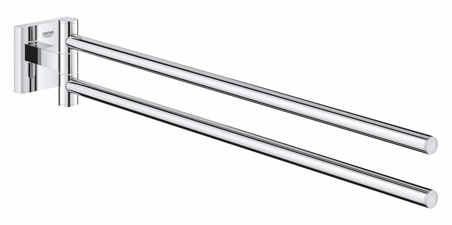GROHE Start Cube QuickFix 40976000 wieszak na ręczniki, chromowany, z QuickScrew, bez kleju, nr ref. 40976000