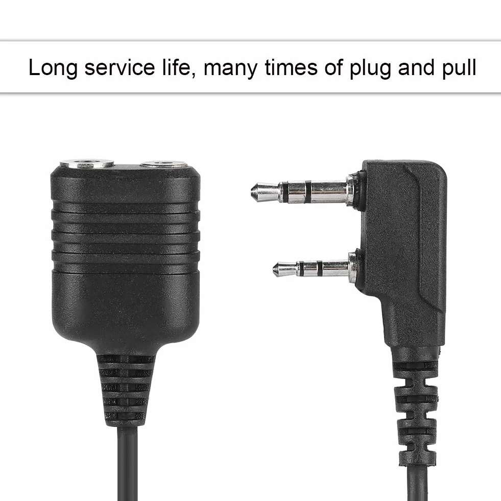 Bewinner Kabel mikrofonowy 2-pinowy do Walkie-Talkie z głośnikiem