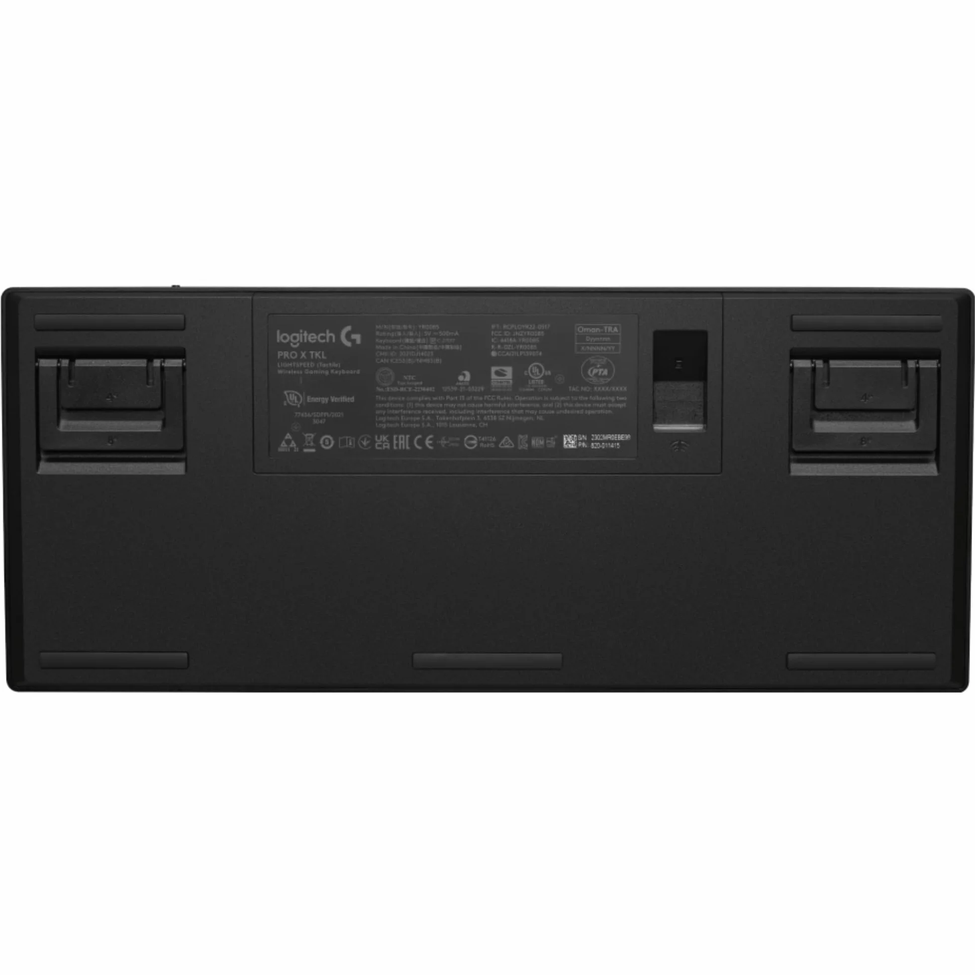 Logitech G PRO X TKL LIGHTSPEED Bezprzewodowa klawiatura do gier, przenośna konstrukcja bez kl. numerycznej,LIGHTSYNC RGB, nakładki z PBT, sprężynujące przełączniki (GX Brown), QWERTY US, PC - Czarny