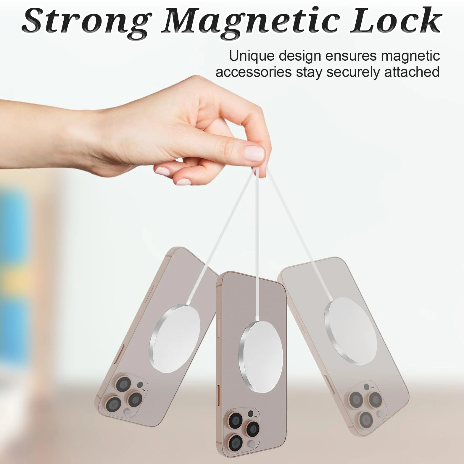 Molain 4 naklejki, adapter magnetyczny, pierścień, metalowy samoprzylepny, pierścień magnetyczny, uchwyt na telefon, metalowa płytka