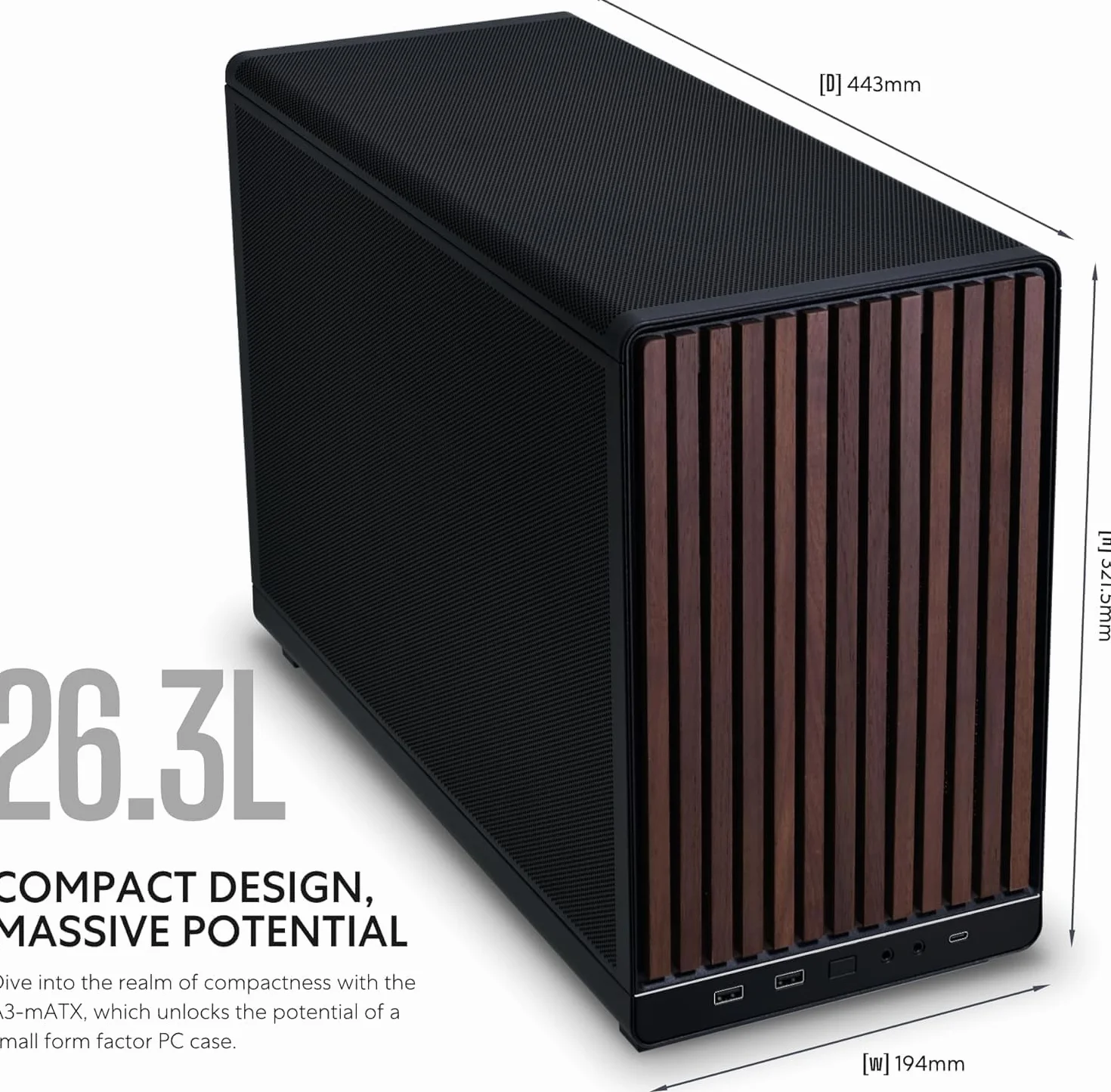Lian Li Dan A3 Wood PC Tower Case