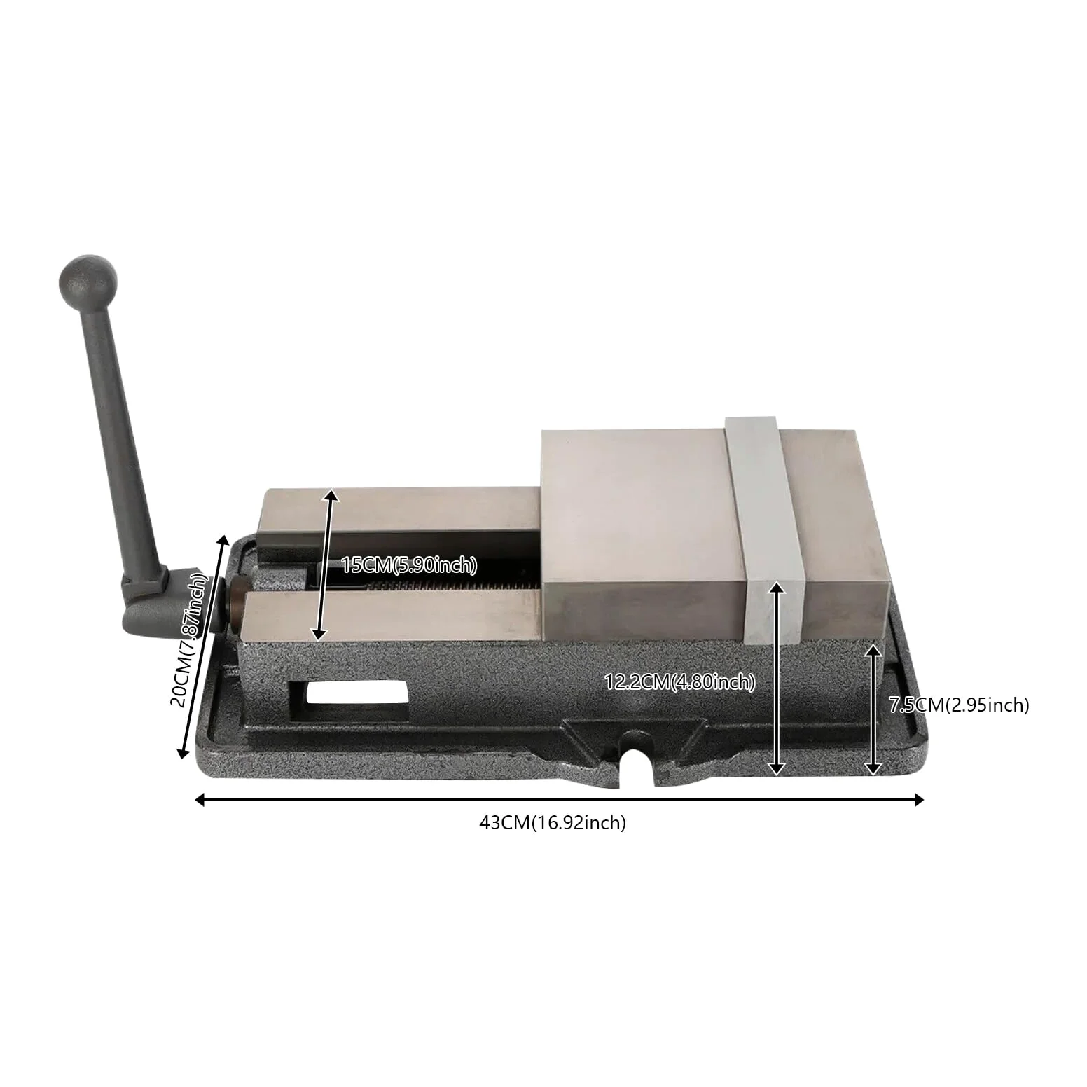 Imadło precyzyjne CNC 6", precyzyjna ławka, imadło maszynowe, CNC Clamping Lock Vise Milling Machine Bench Clamp Vice, imadło do stołu warsztatowego, zestaw akcesoriów