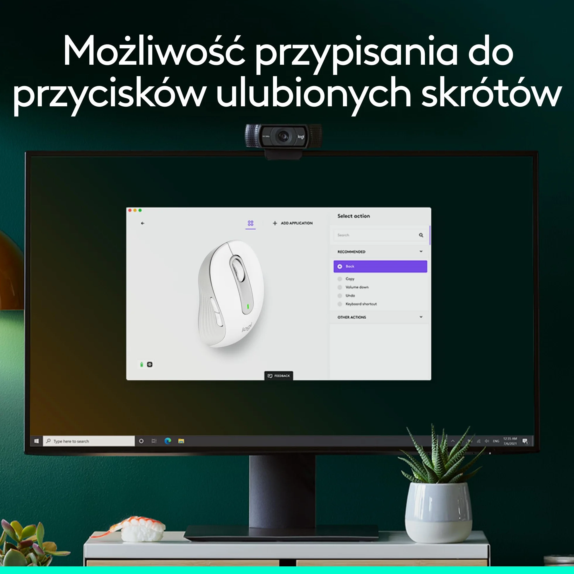 Logitech Signature M650 Trådlös Mus Vit Bluetooth 2 års batteri tysta klick