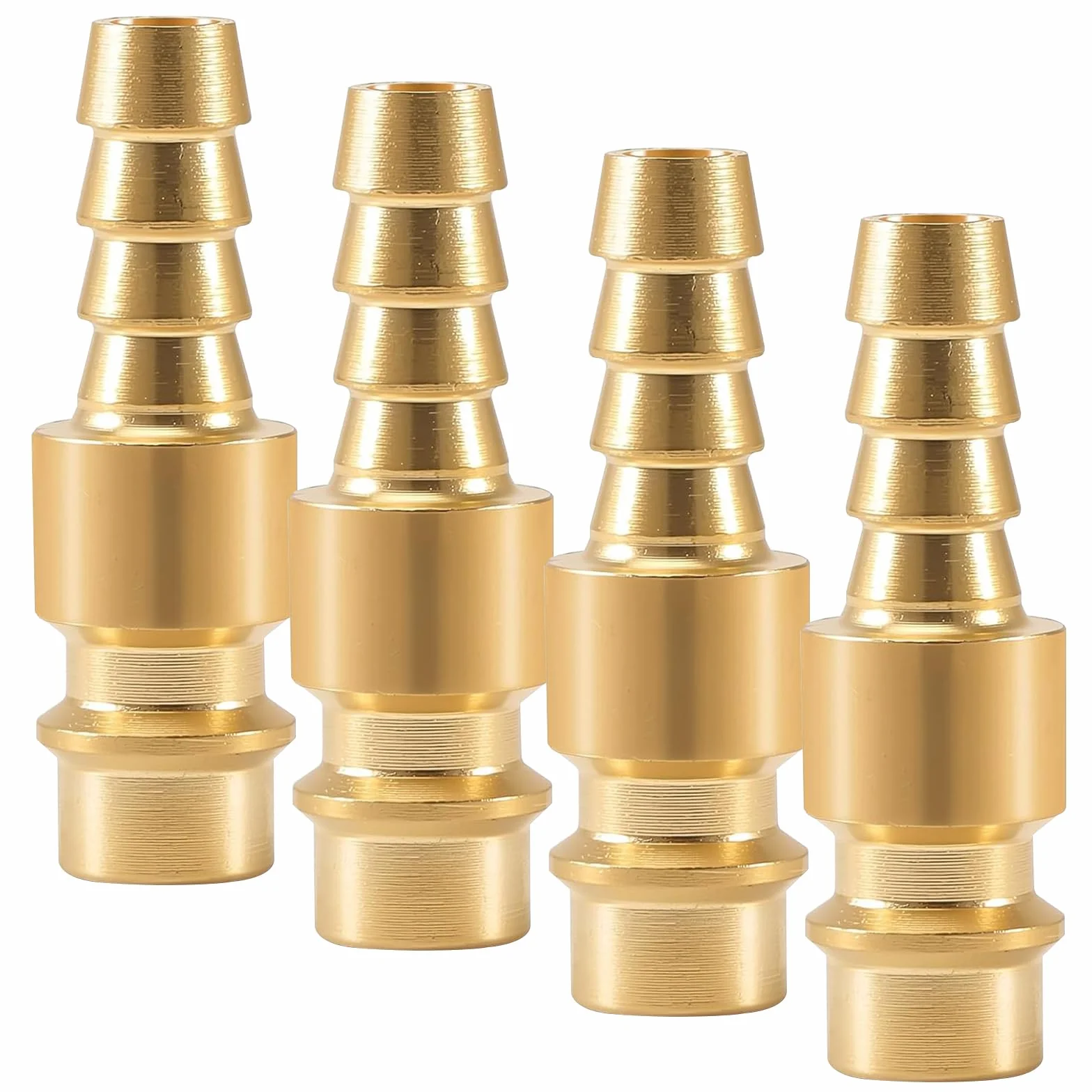 4 sztuki złączek pneumatycznych, NW 7.2, złącze sprężonego powietrza, przyłącze sprężonego powietrza 8 mm, szybkozłączka G1/4, szybkozłączka do sprężonego powietrza do kompresora, węża pneumatycznego