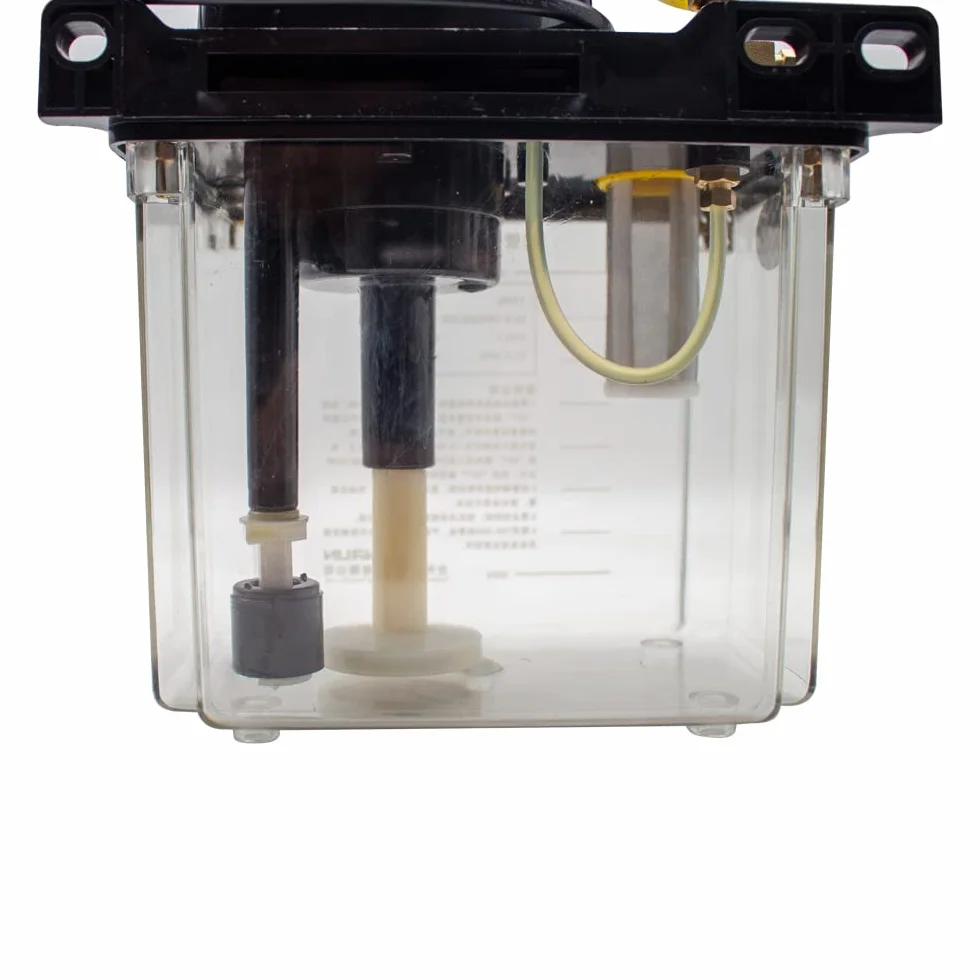 Toplionace Automatyczna pompa smarowa 220 V, elektromagnetyczna pompa oleju, podwójny cyfrowy wyświetlacz, tokarka olejowa (1 l, z manometrem)
