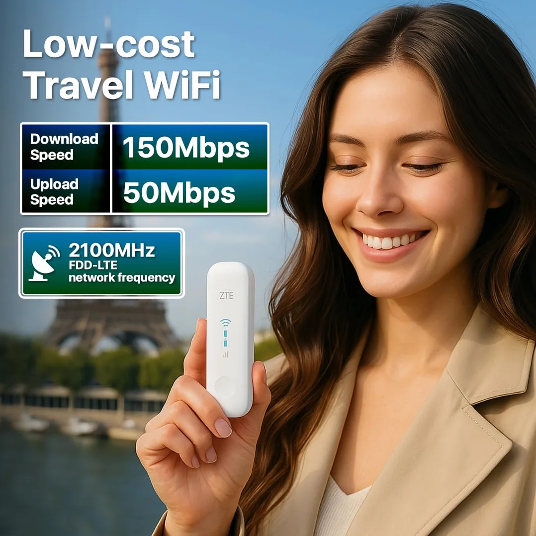 ZTE MF79N odblokowany modem Wi-Fi USB hotspot do 10 urządzeń zewnętrzne porty anteny biały