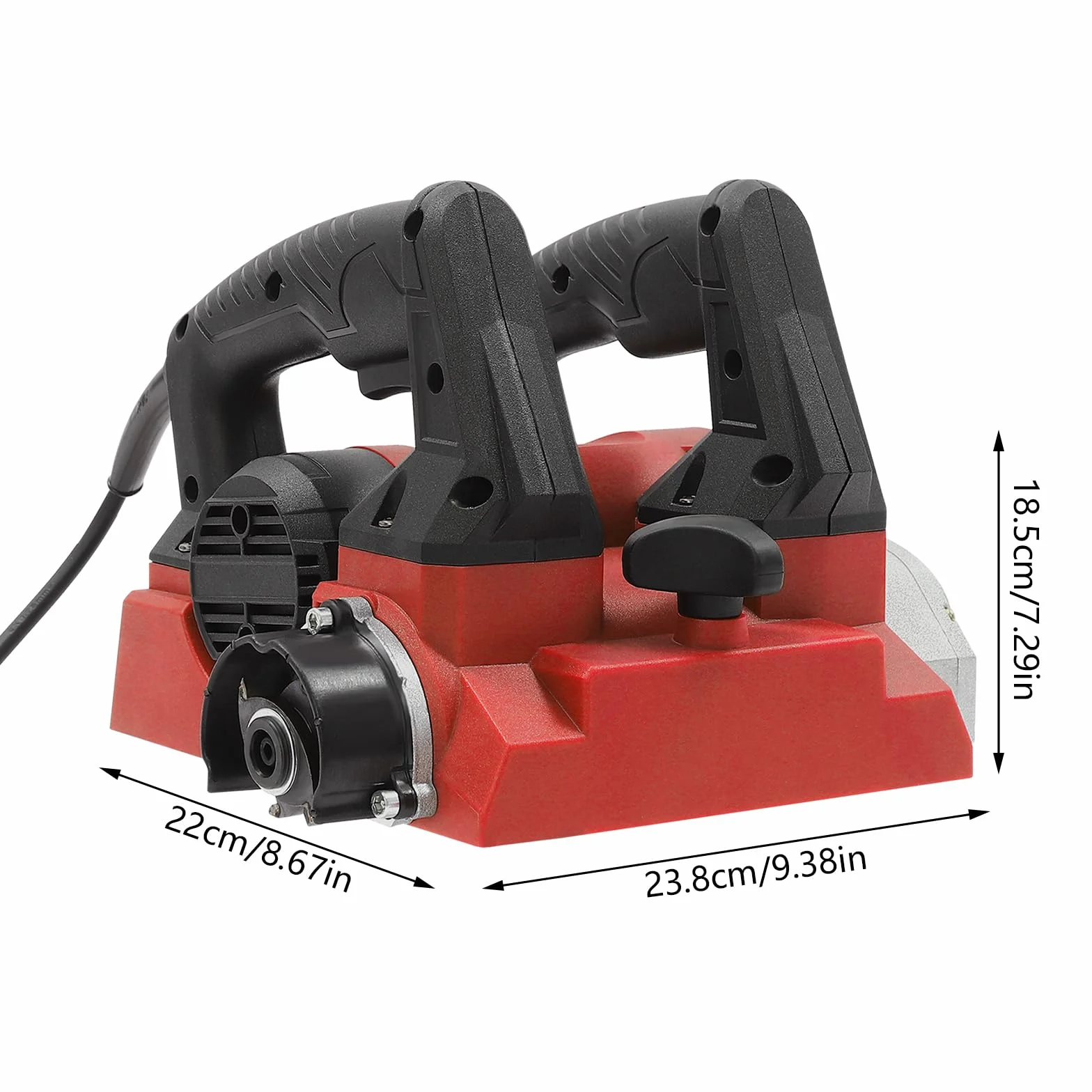 Elektryczna frezarka do betonu 1300 W, frezarka renowacyjna 1-4 mm, regulacja głębokości, frezarka tynkowa 15 cm, szerokość frezu, szlifierka do betonu z 21 bocznymi ostrzami, ulepszona