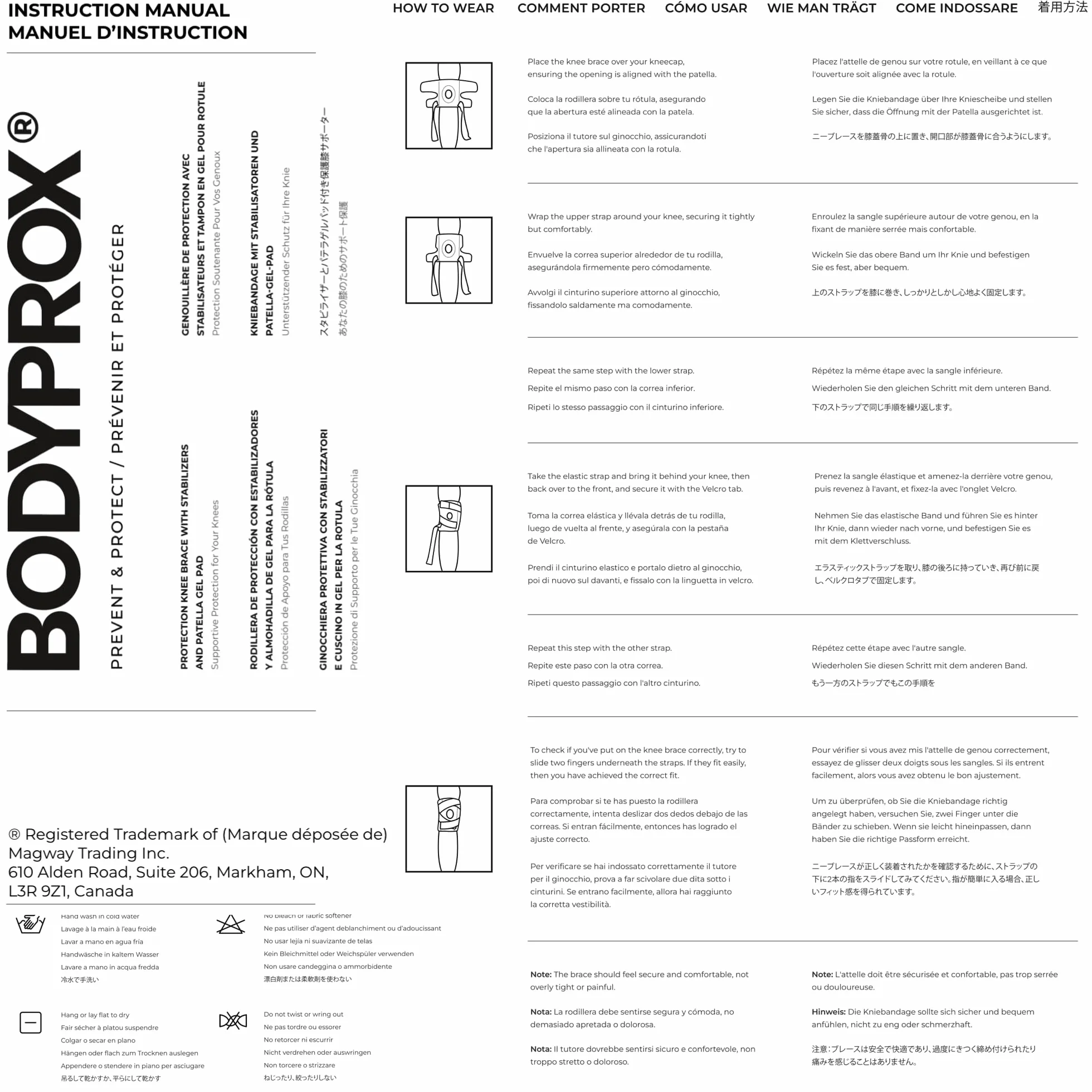 Bodyprox Bandaż na kolano ze stabilizatorami bocznymi i żelowymi podkładkami na rzepkę, przeciw artrozie (L)